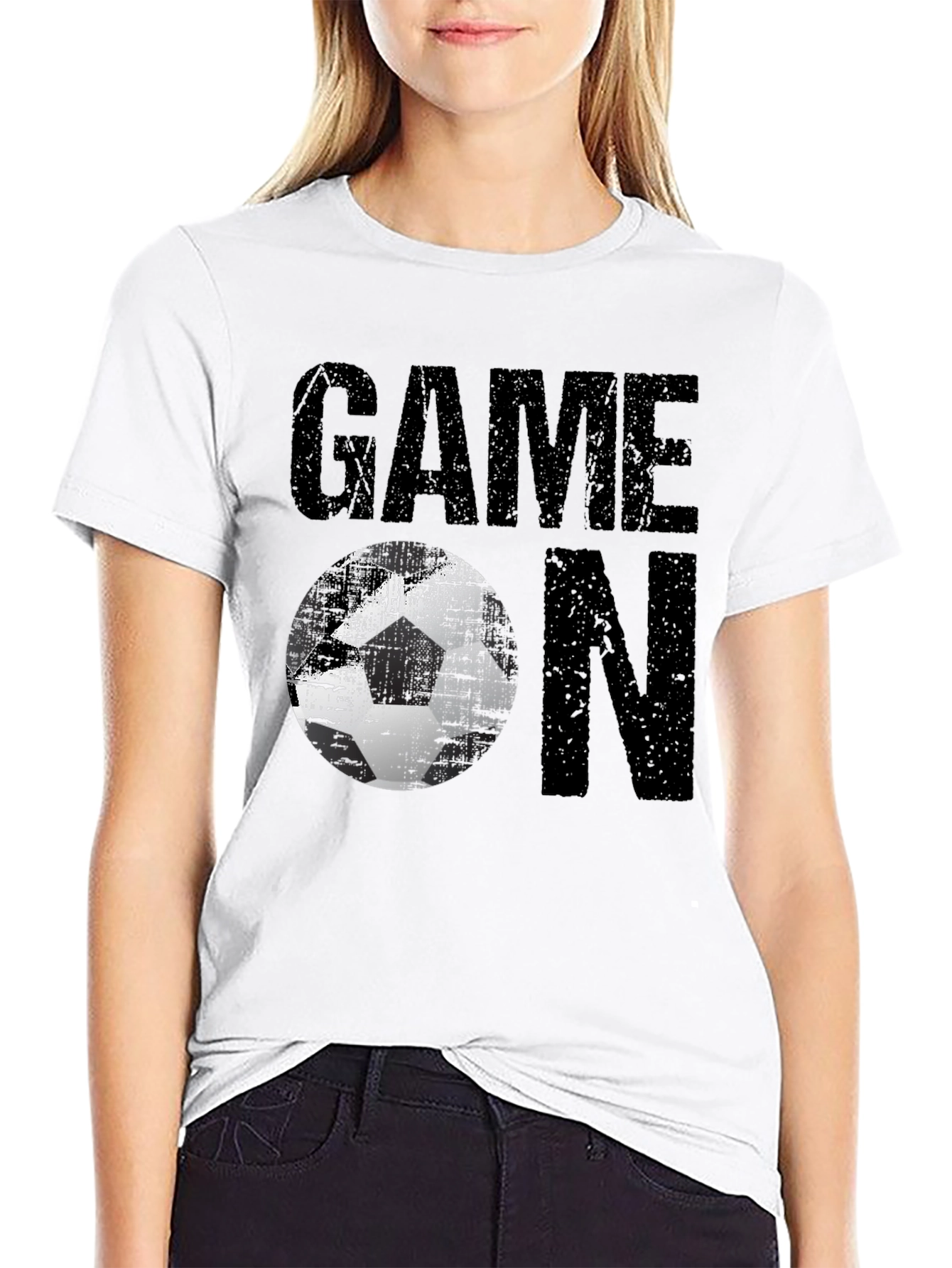 Game On Soccer Graphic Tee - Mens Black T-Shirt
