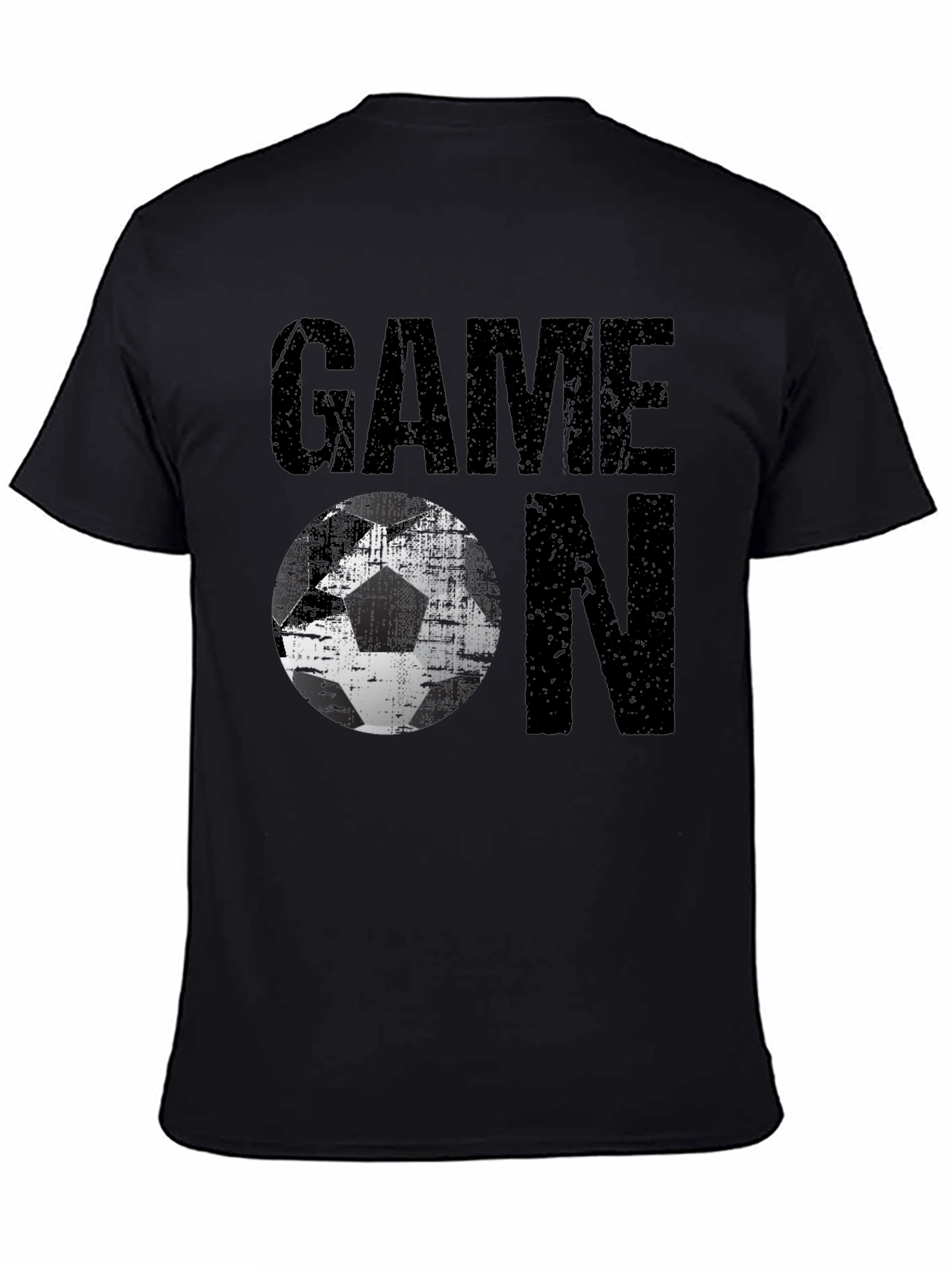 Game On Soccer Graphic Tee - Mens Black T-Shirt