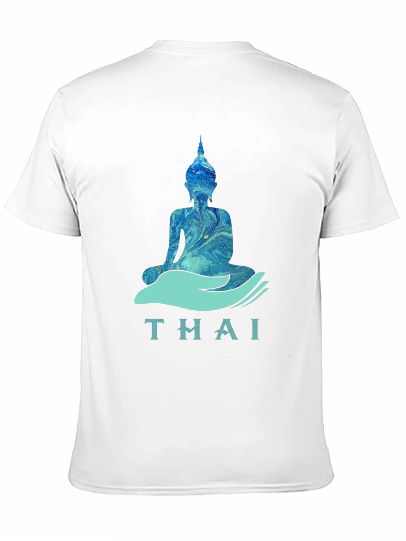 Thai Buddha Graphic T-Shirt - Black