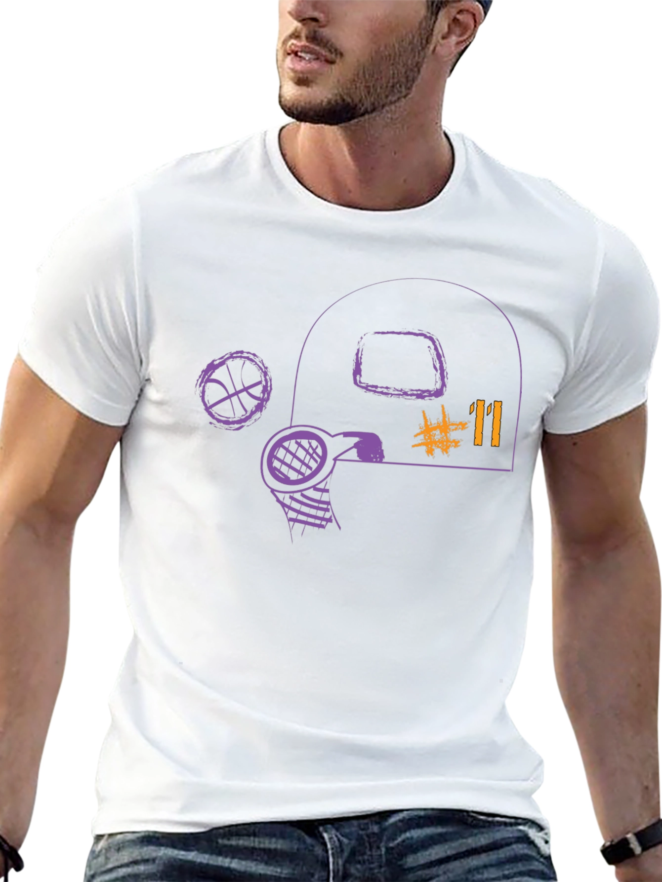 Basketball Graphic Tee - Number 11