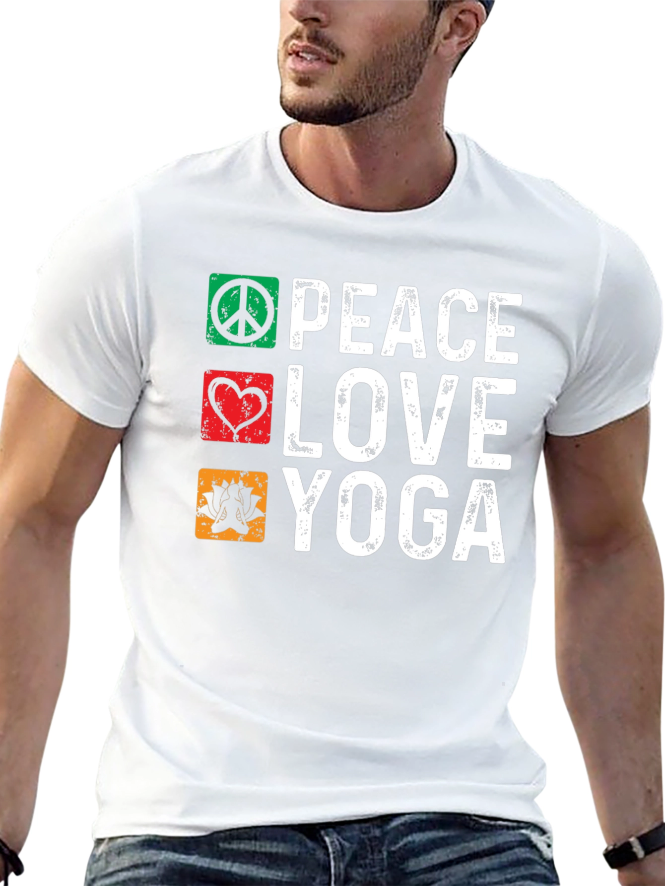 Peace Love Yoga Graphic Tee