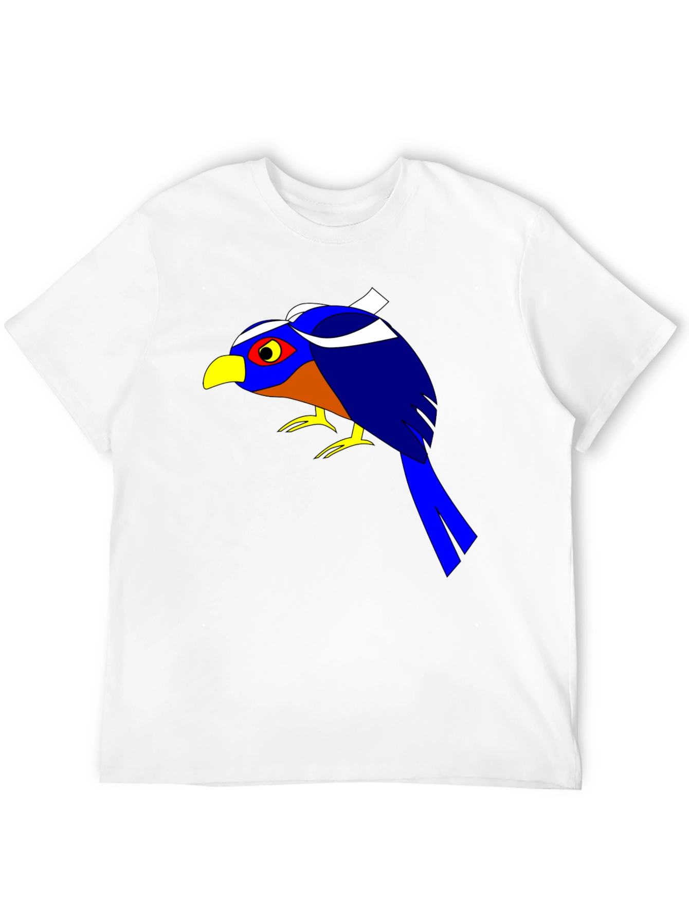 Bold Bird Graphic Tee - Black Cotton T-Shirt