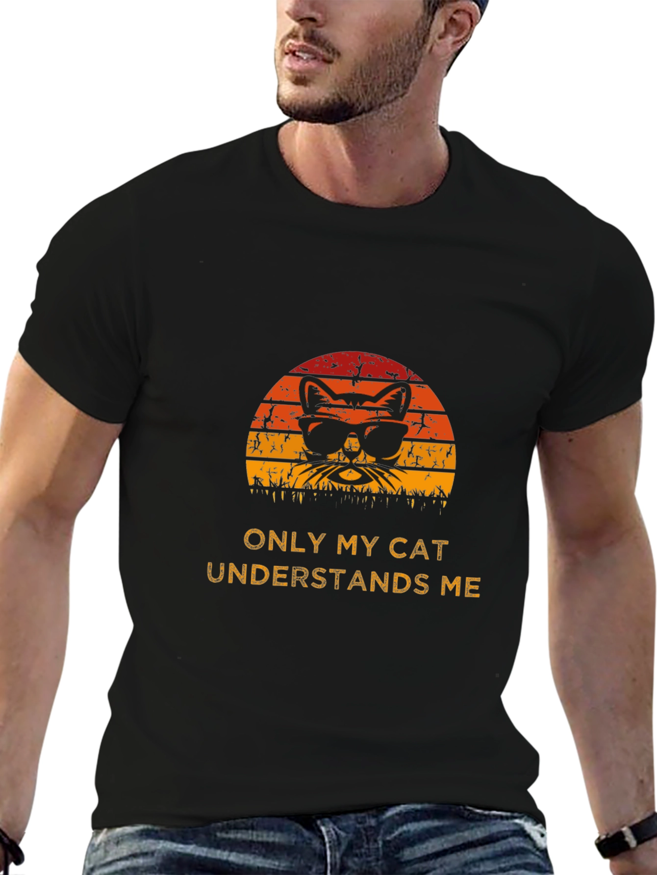 Cool Cat Graphic T-Shirt