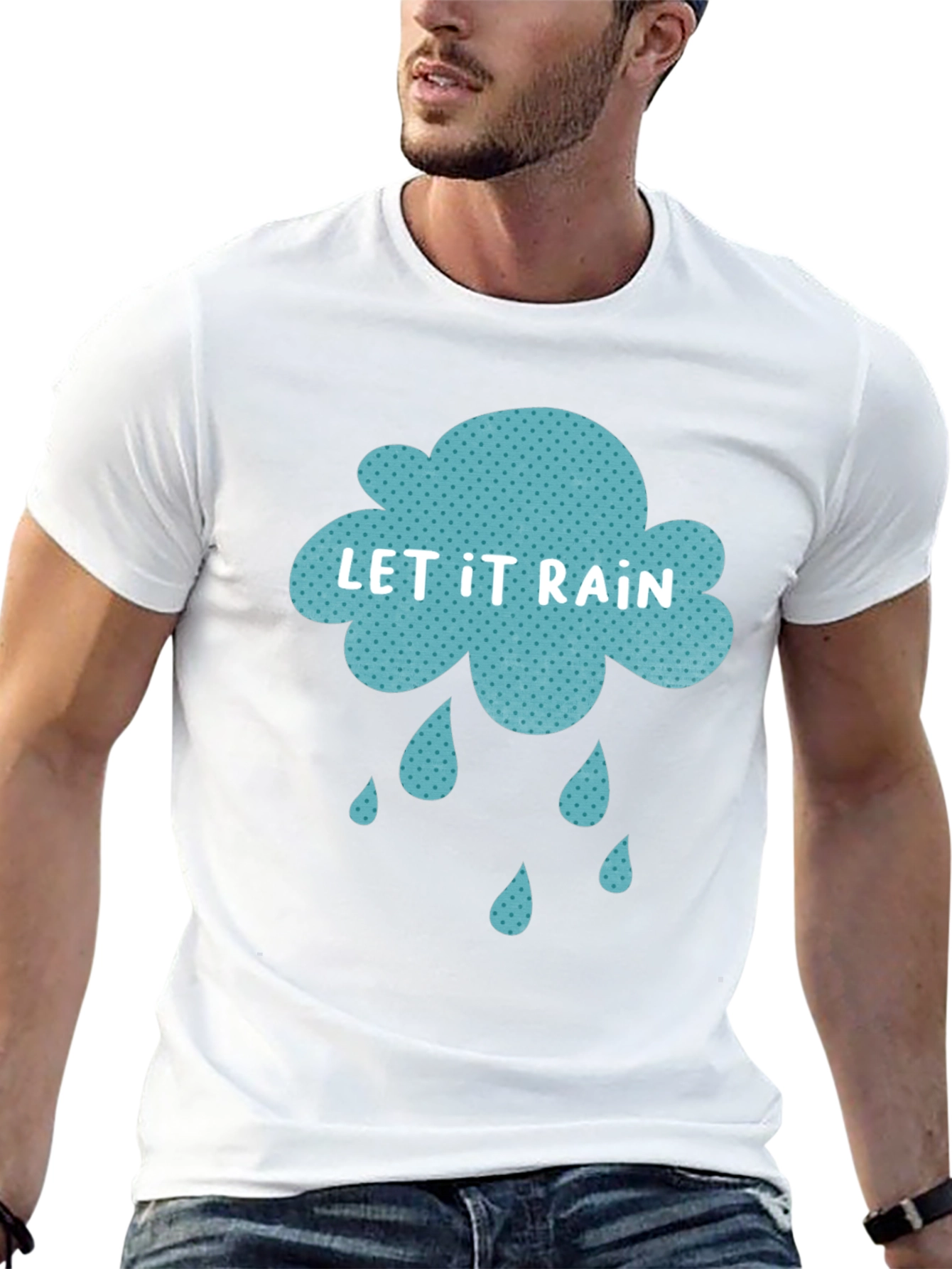 Let It Rain Graphic Tee - Stylish Comfort