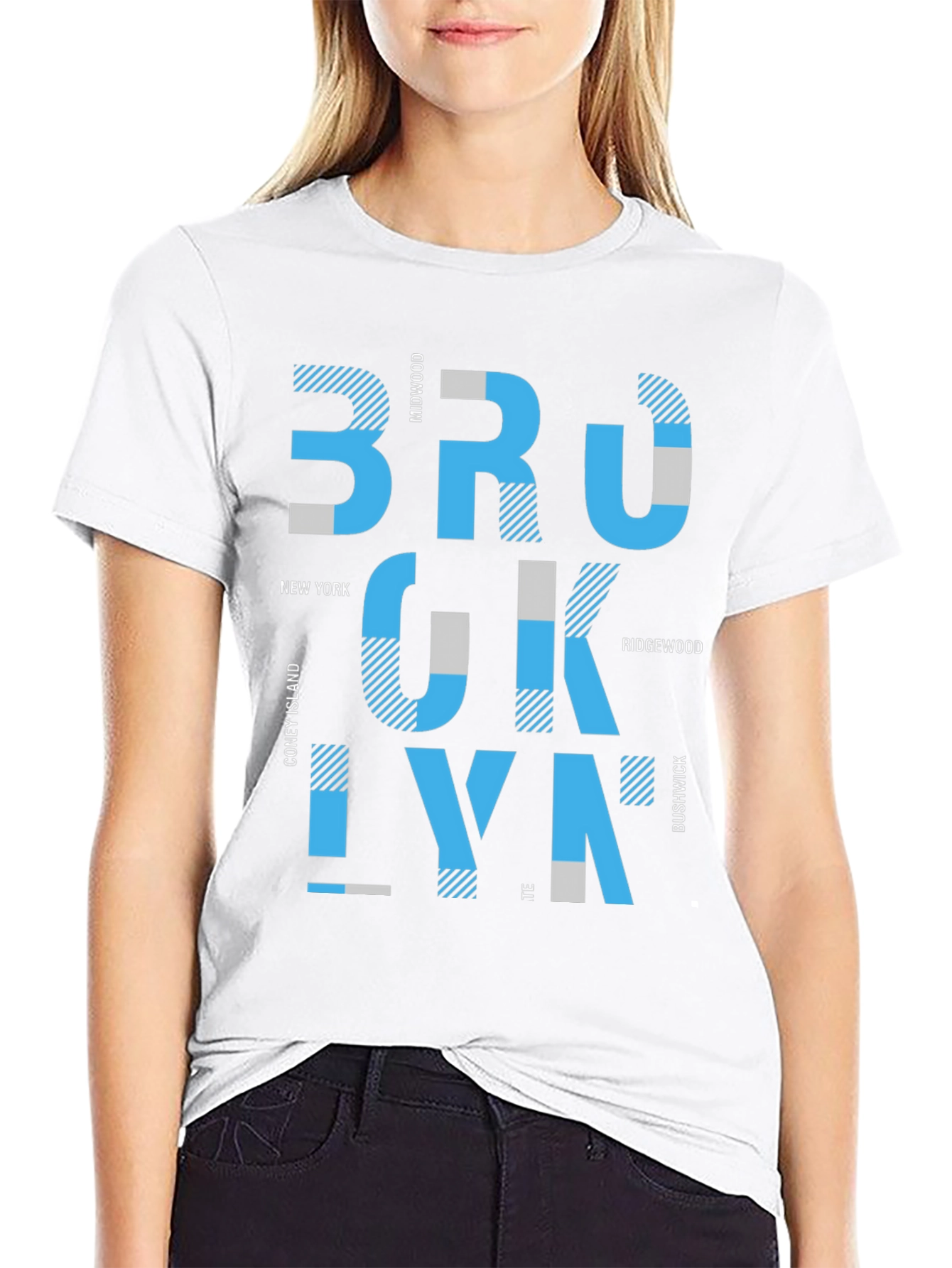 Brooklyn Graphic Print Mens Black T-Shirt