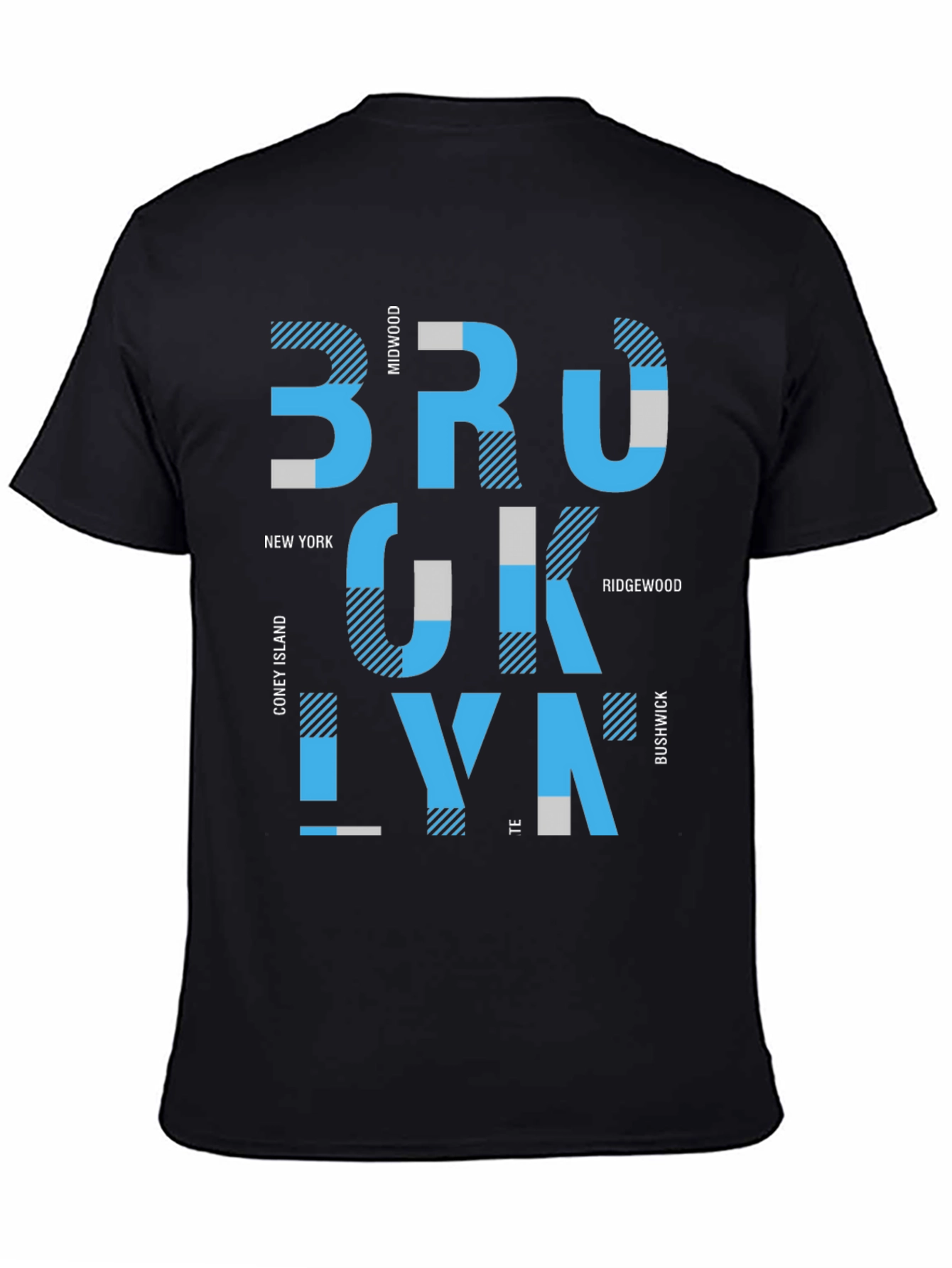 Brooklyn Graphic Print Mens Black T-Shirt