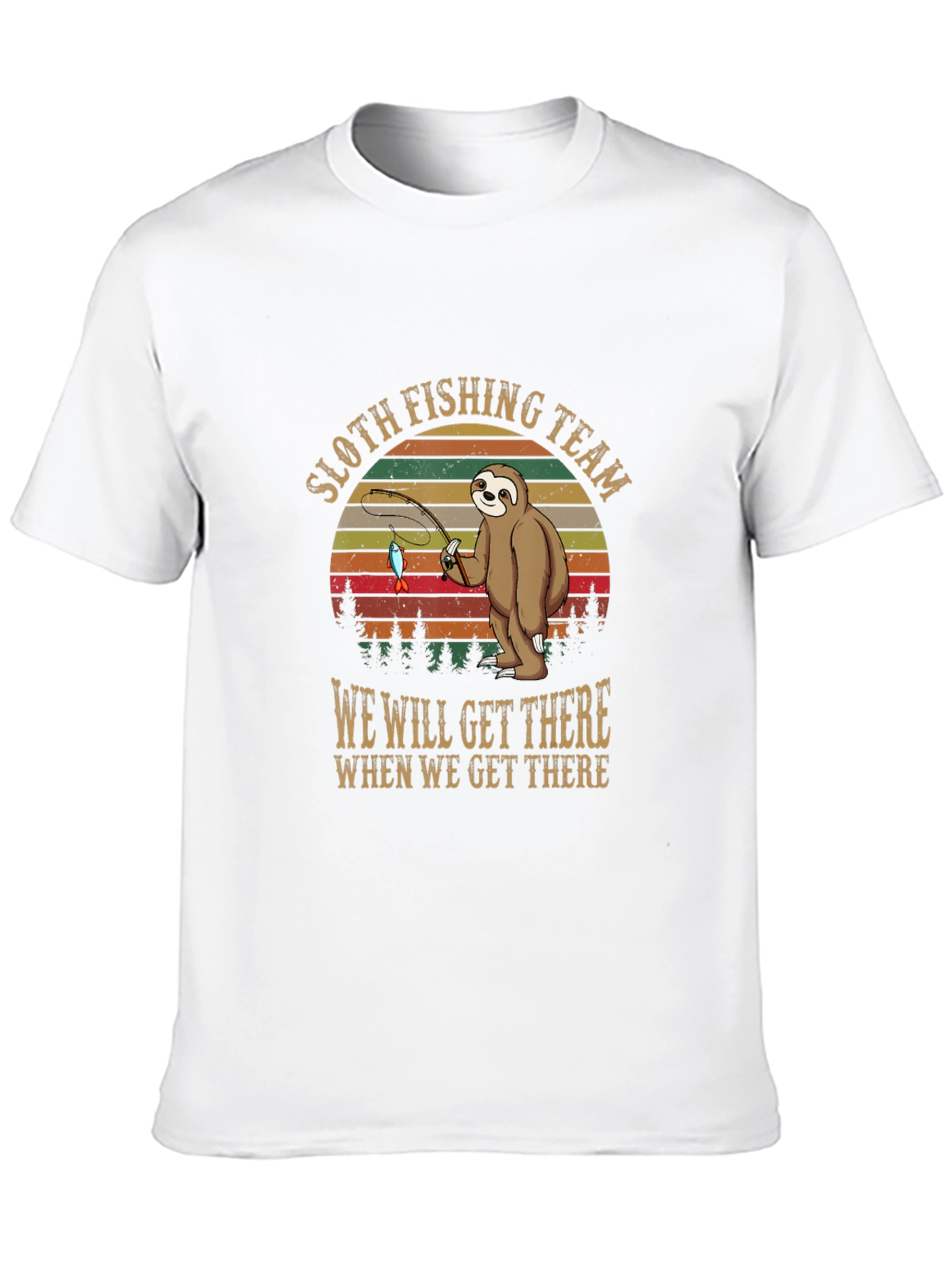 Sloth Fishing Team T-Shirt: Funny & Unique Design