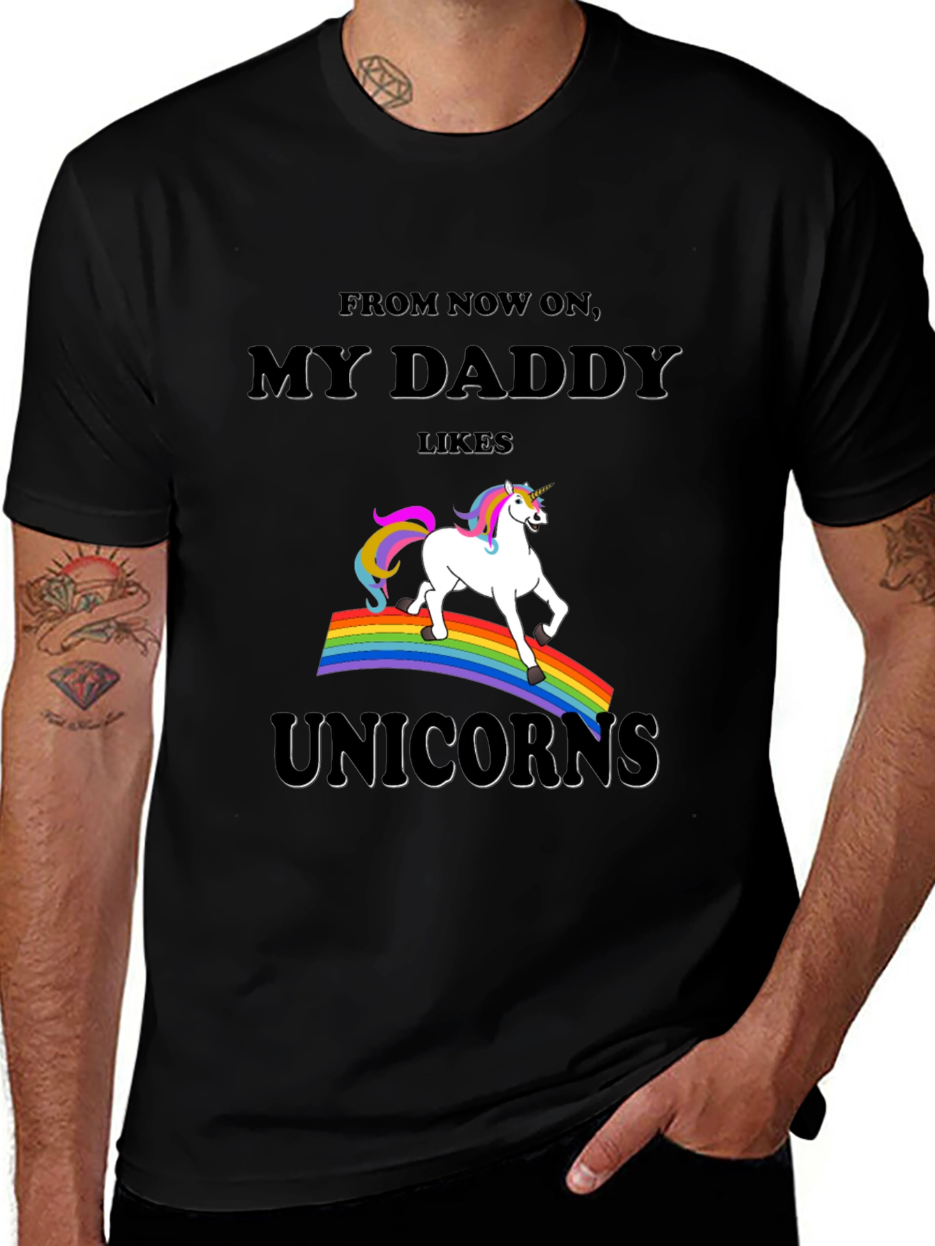 My Daddy Likes Unicorns Graphic Tee