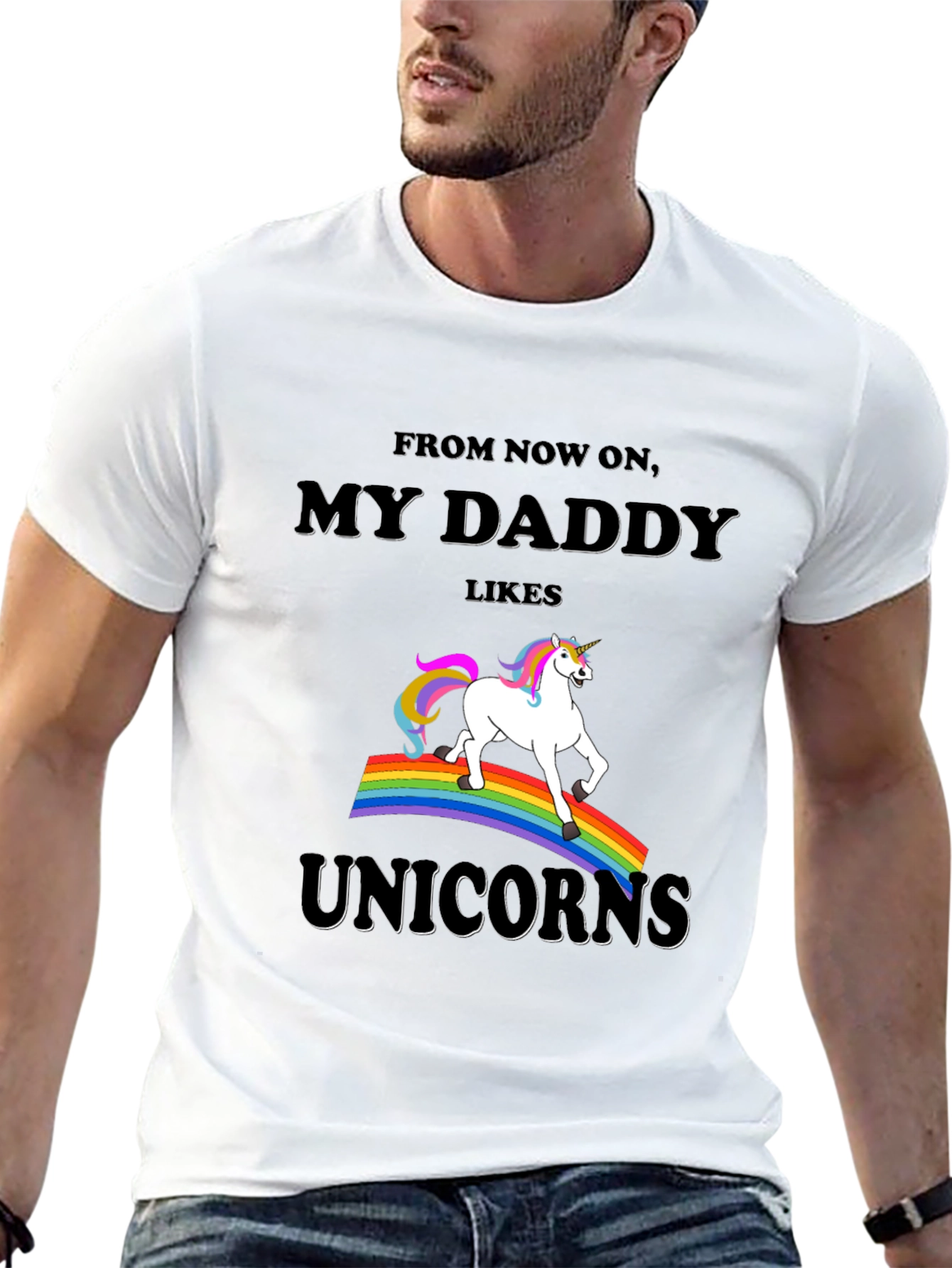 My Daddy Likes Unicorns Graphic Tee