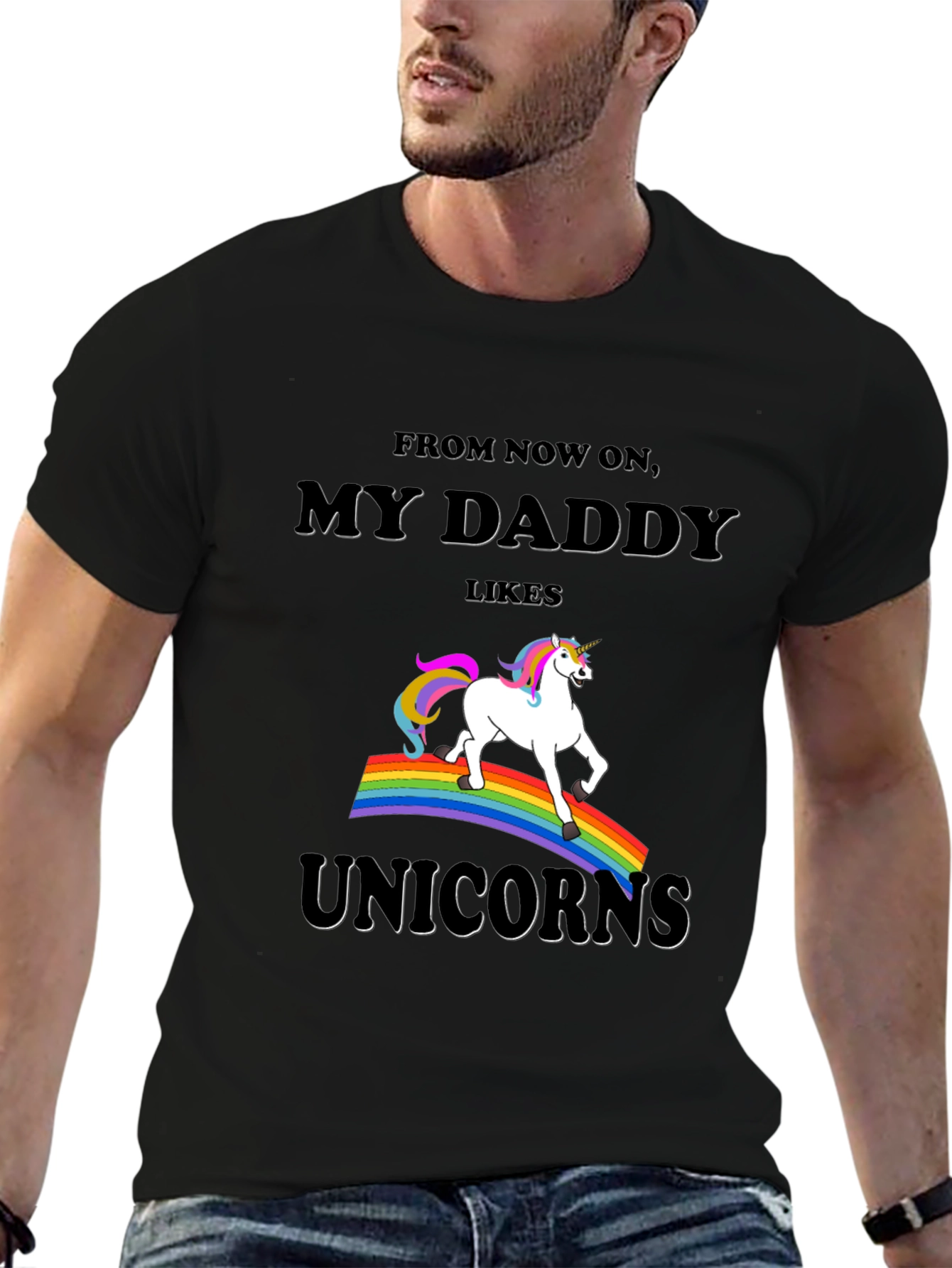 My Daddy Likes Unicorns Graphic Tee