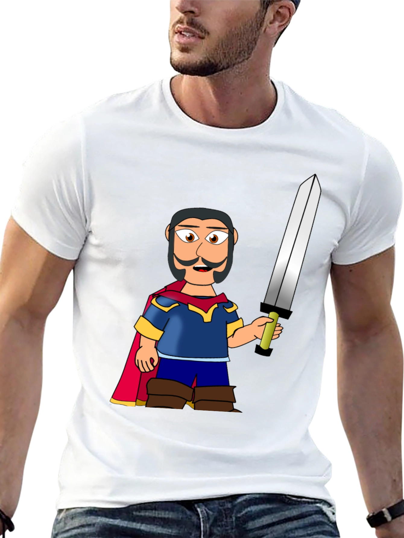Cartoon Knight T-Shirt