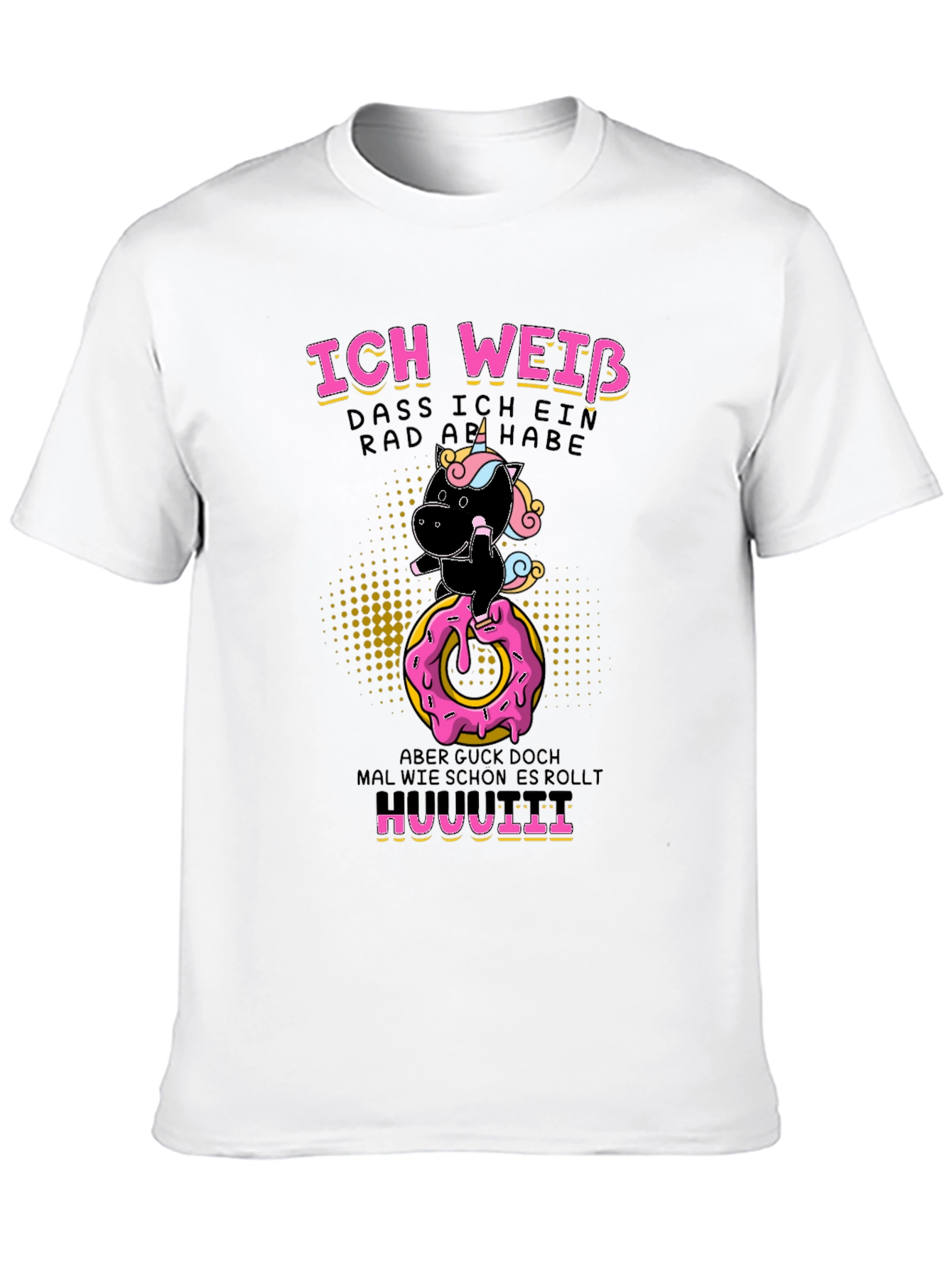Funny Unicorn Donut Humor T-Shirt