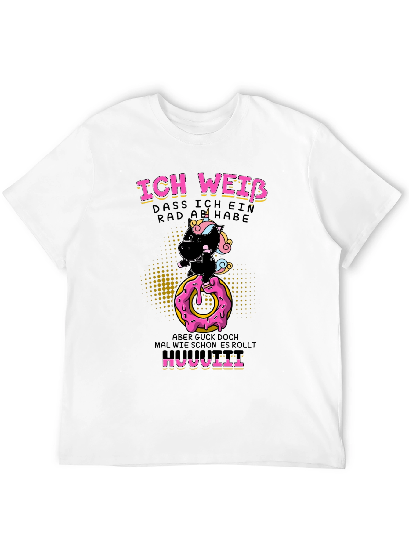 Funny Unicorn Donut Humor T-Shirt