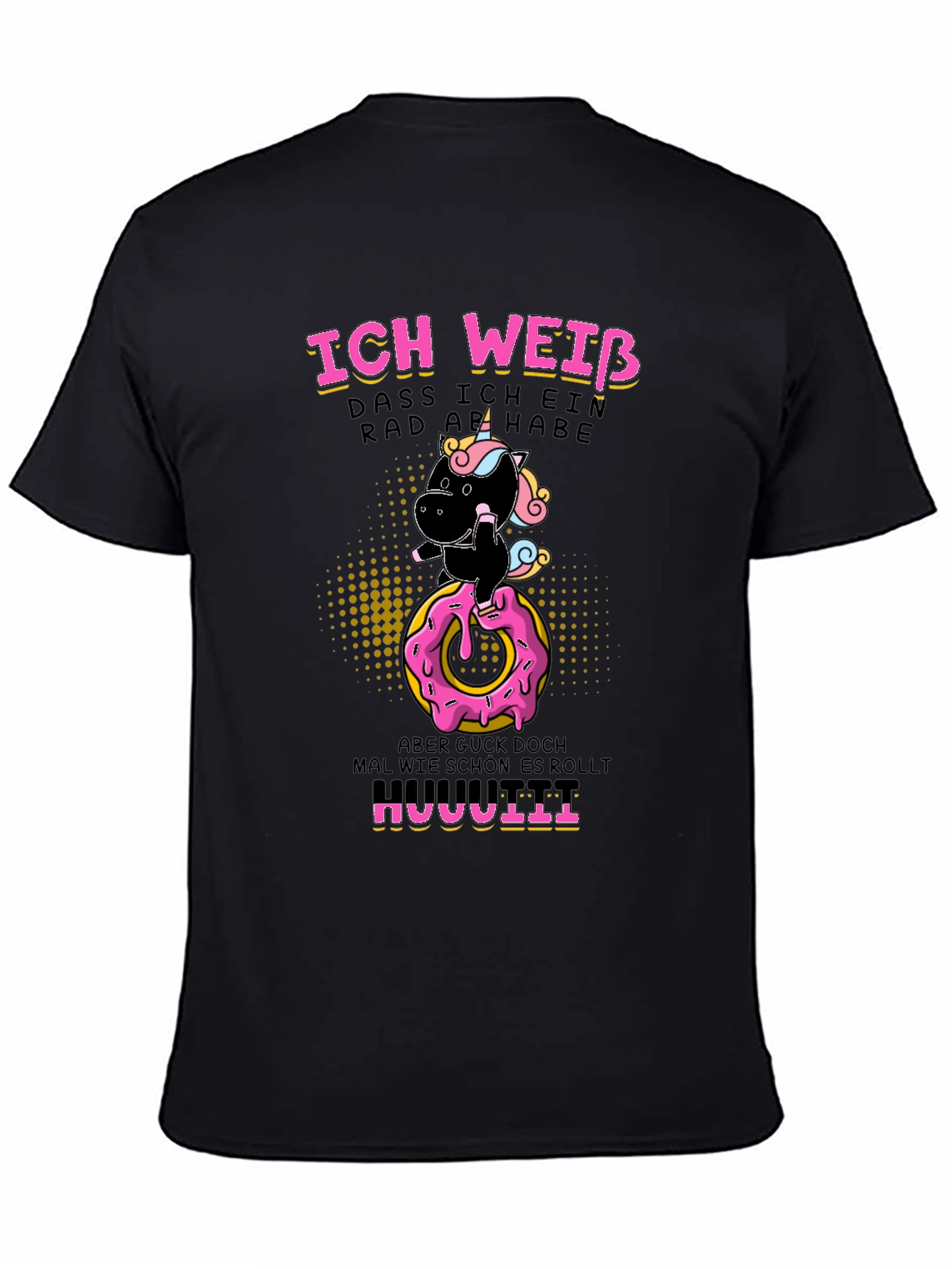 Funny Unicorn Donut Humor T-Shirt