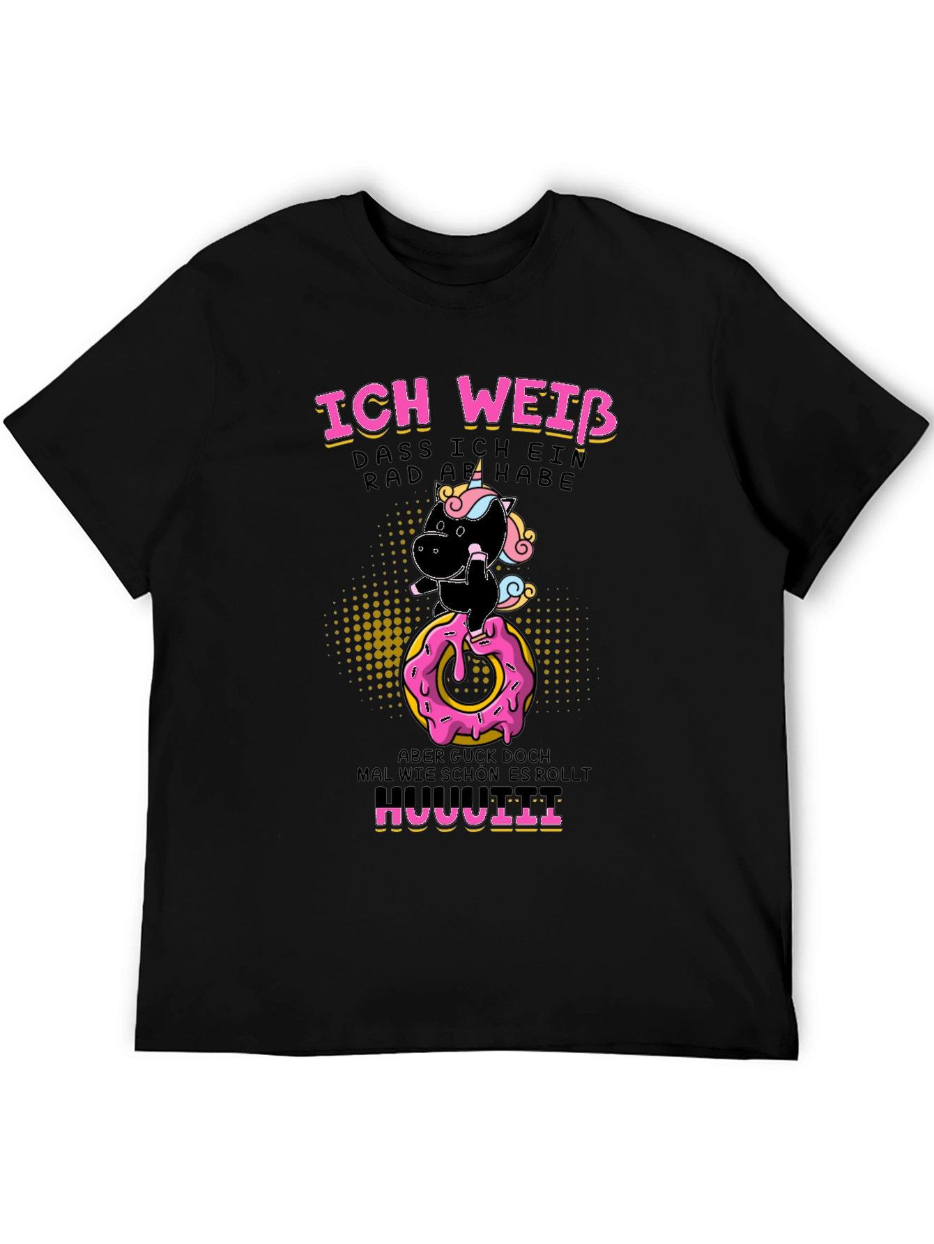 Funny Unicorn Donut Humor T-Shirt