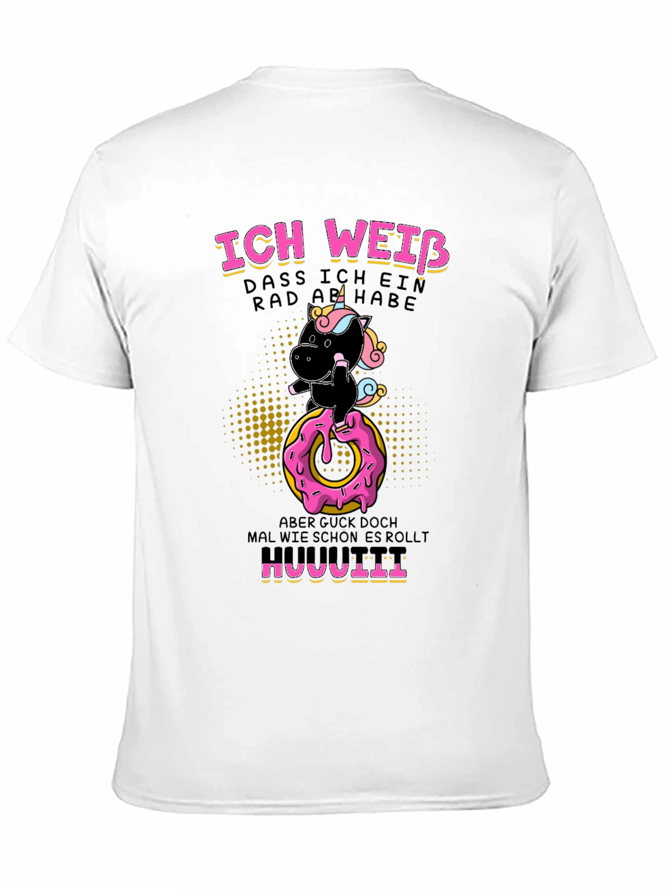 Funny Unicorn Donut Humor T-Shirt
