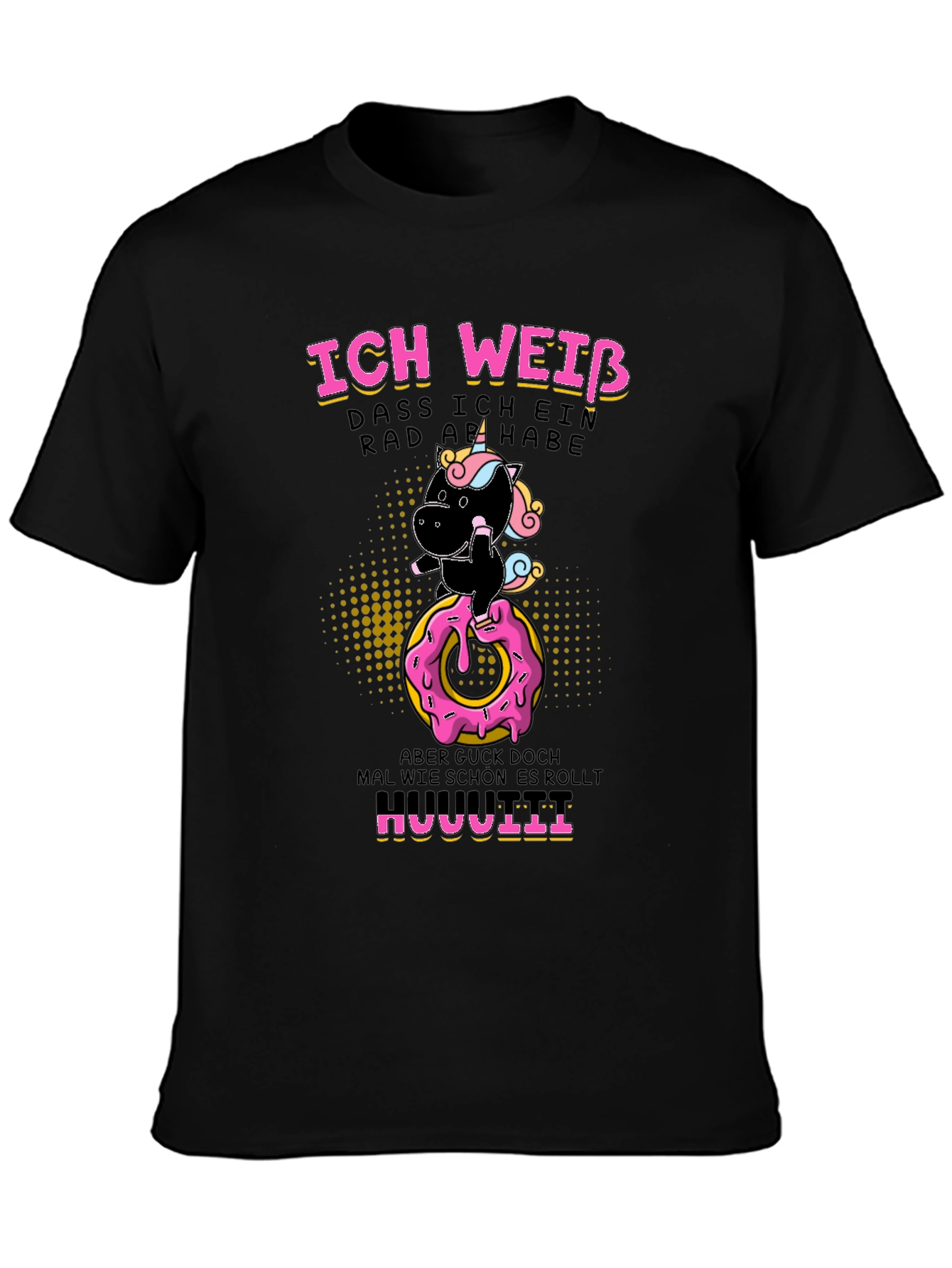 Funny Unicorn Donut Humor T-Shirt