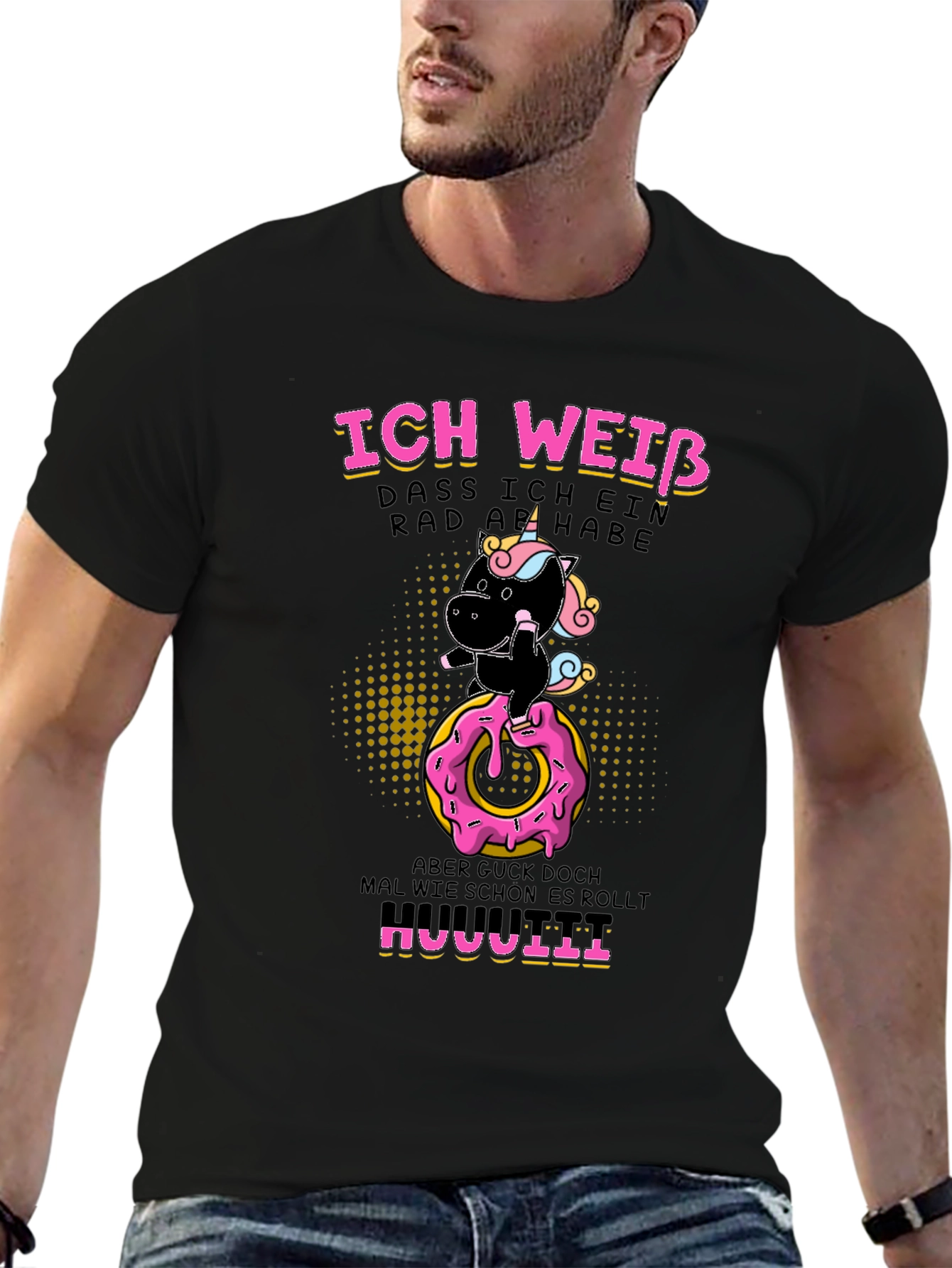 Funny Unicorn Donut Humor T-Shirt