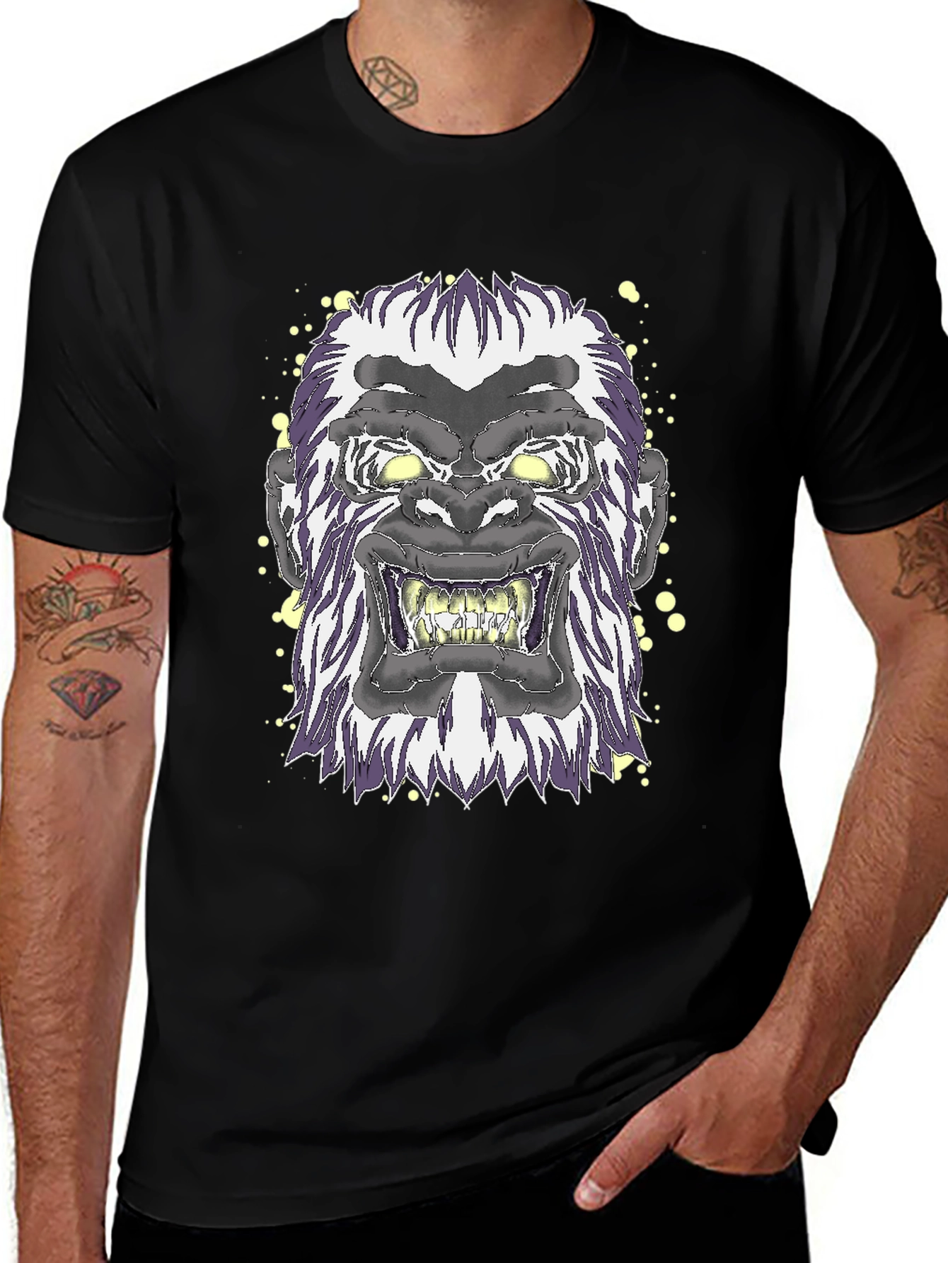 Gorilla Graphic Black T-Shirt