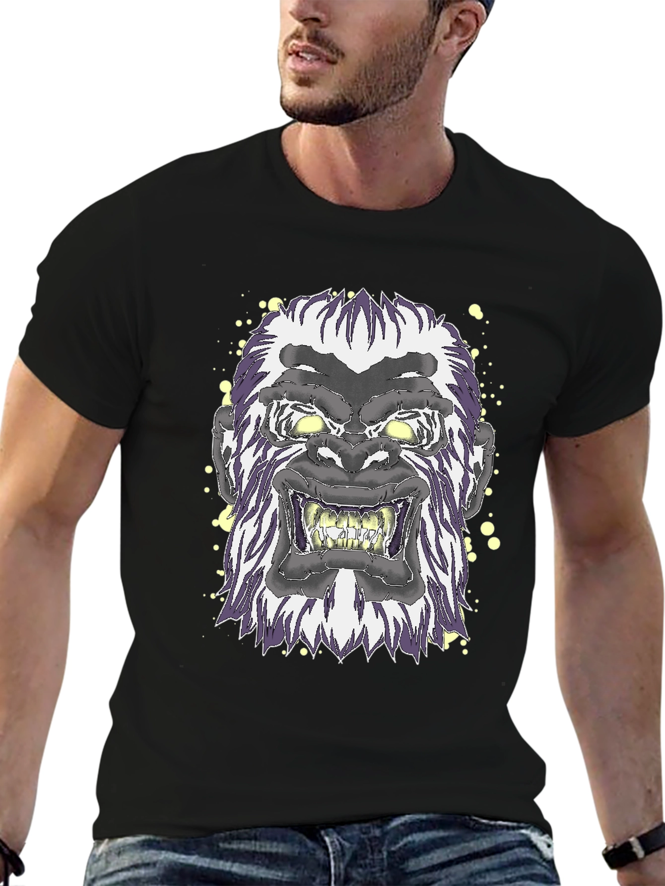 Gorilla Graphic Black T-Shirt