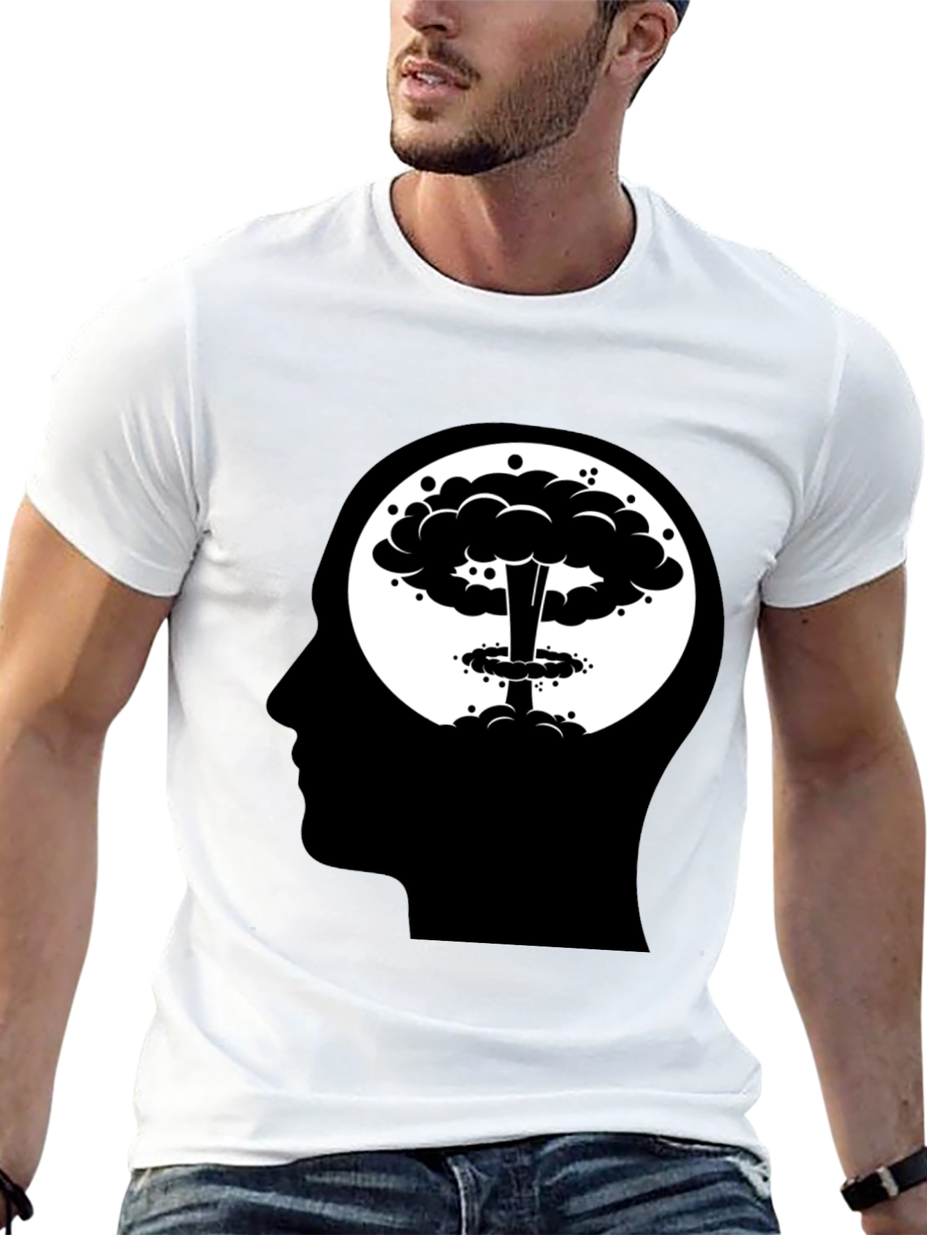 Atomic Mind T-Shirt - Black Cotton Blend Tee