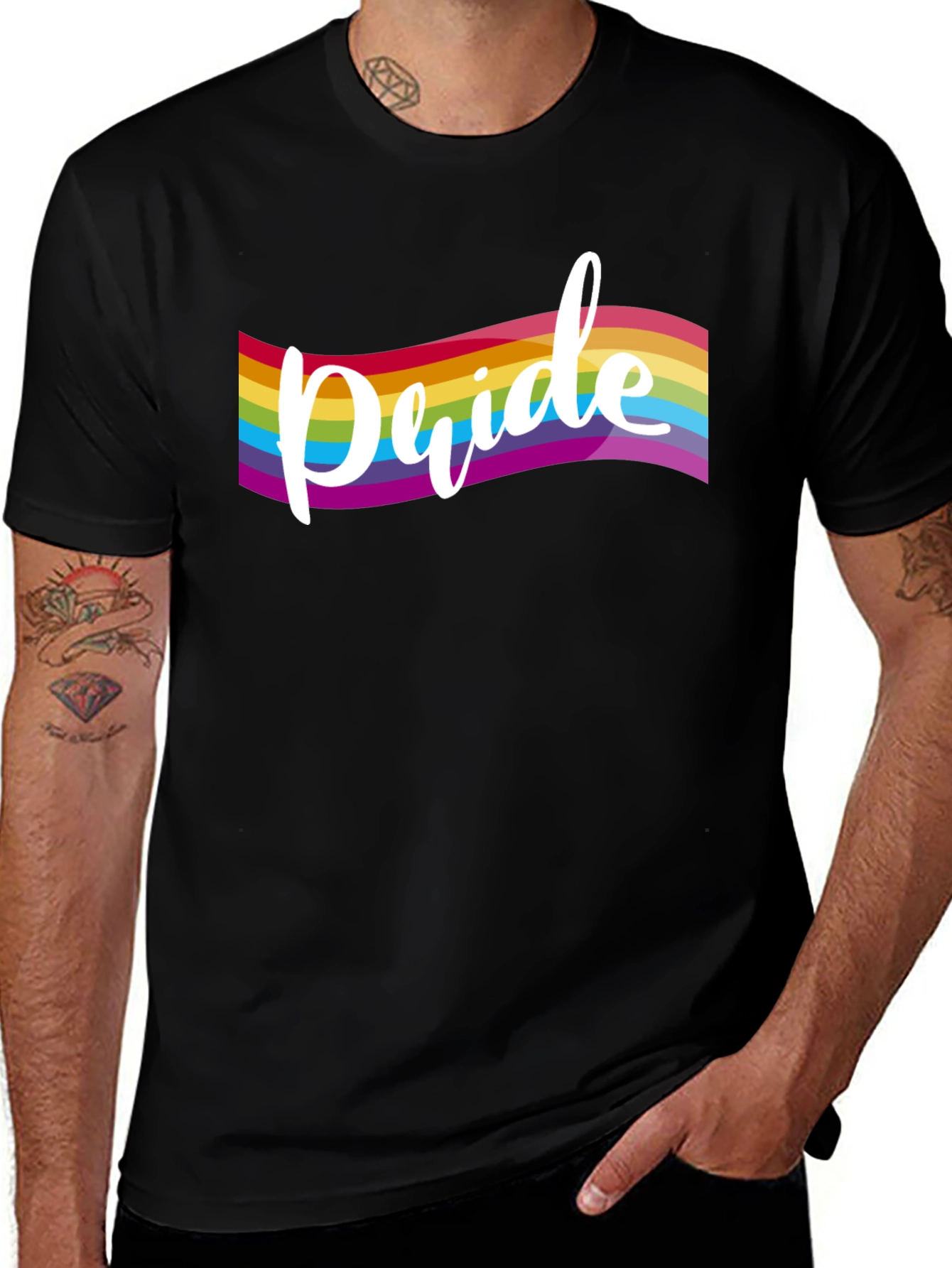 Pride Rainbow T-Shirt - LGBTQ+ Supporter Tee