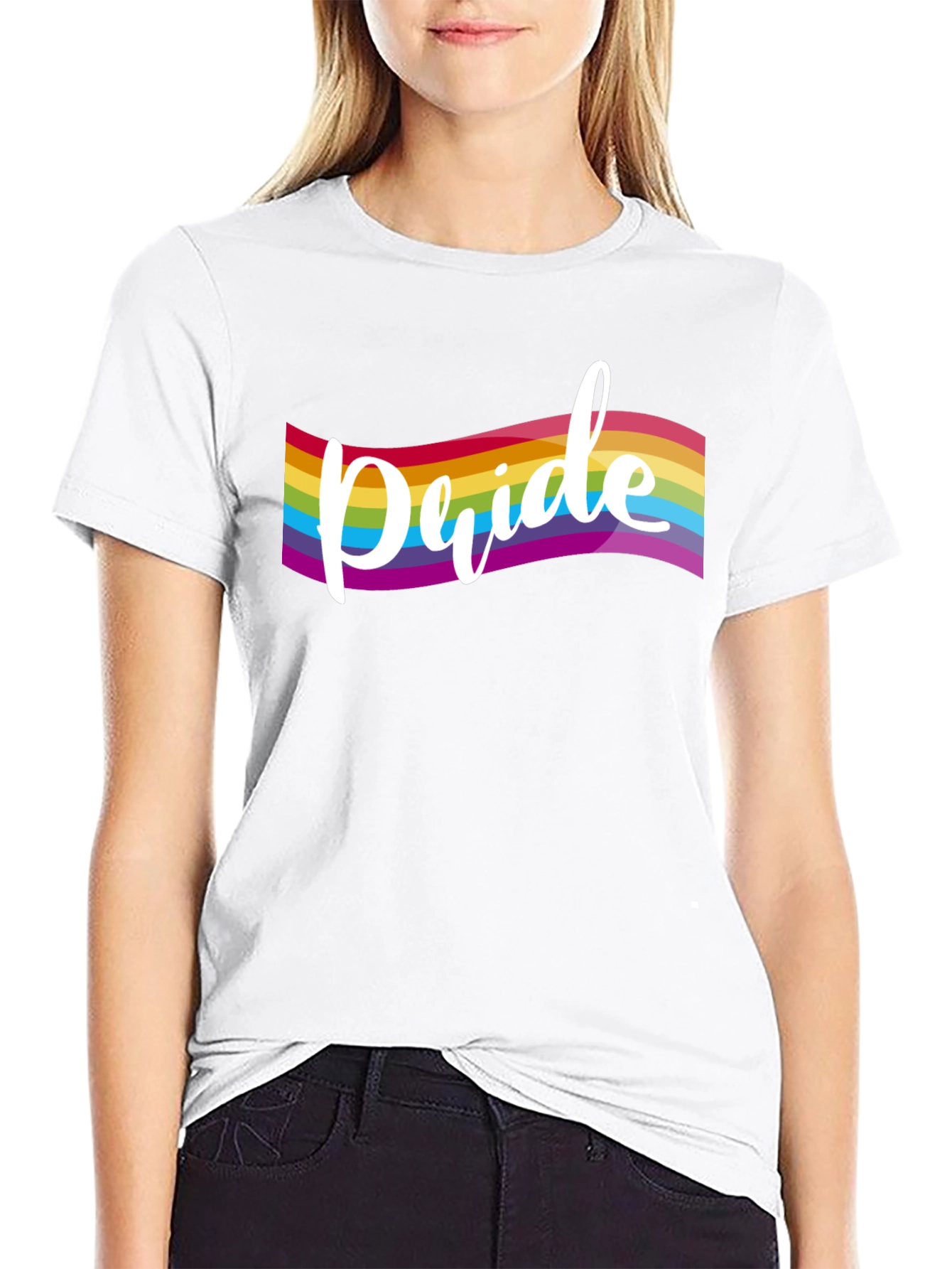 Pride Rainbow T-Shirt - LGBTQ+ Supporter Tee