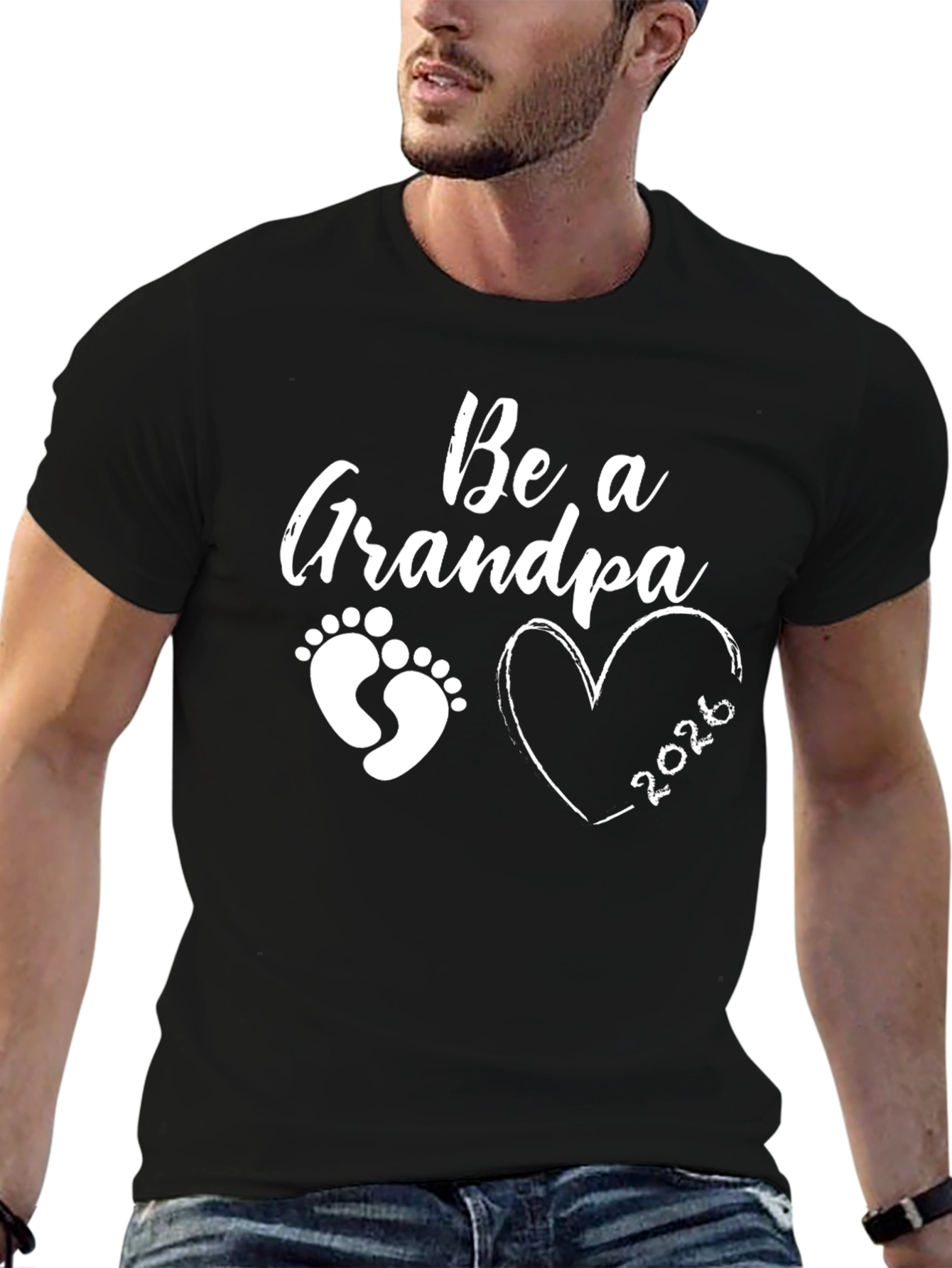 Be a Grandpa 2026 Black T-Shirt