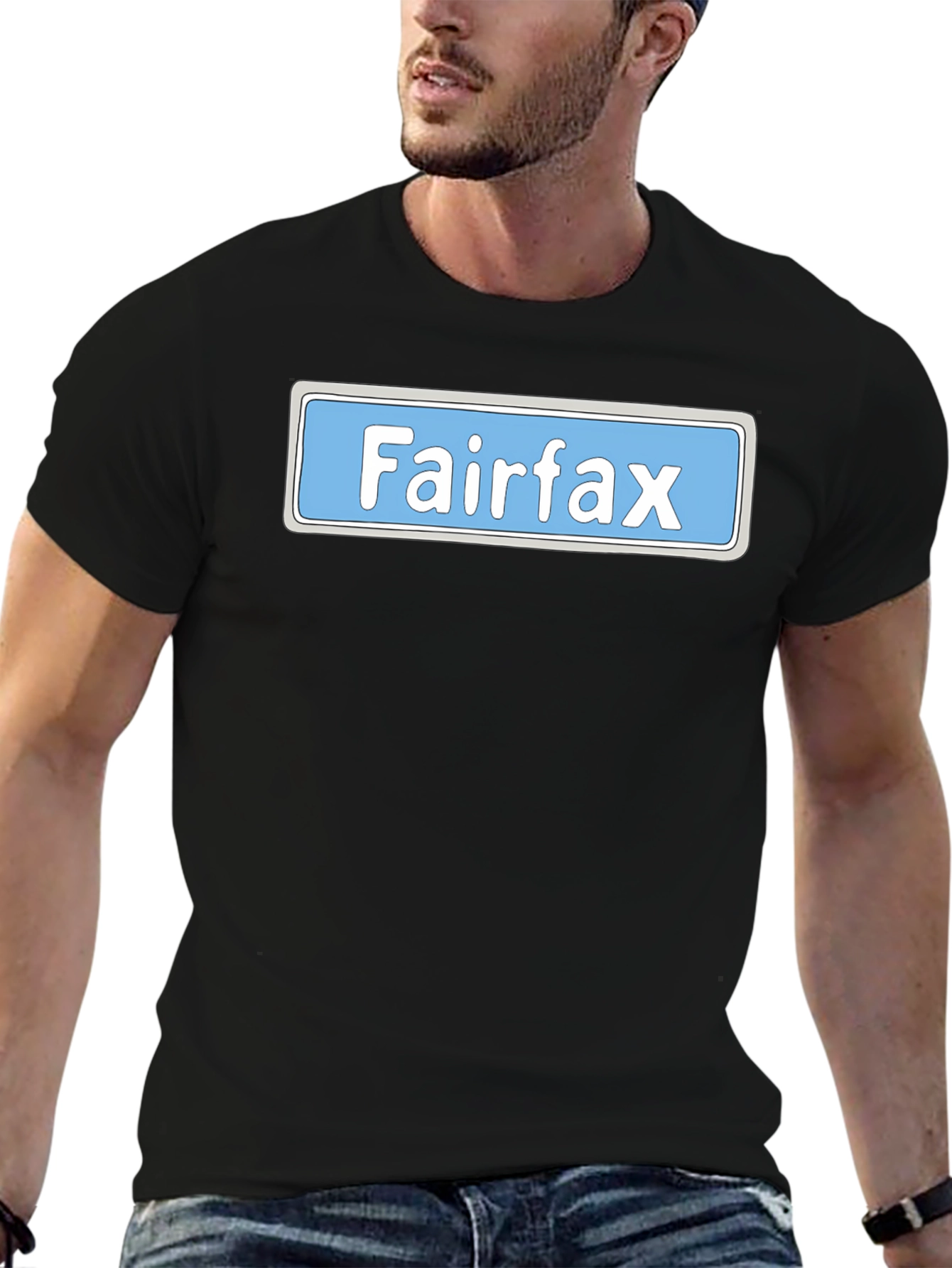 Fairfax Street Sign Graphic Tee - Novelty Shirt