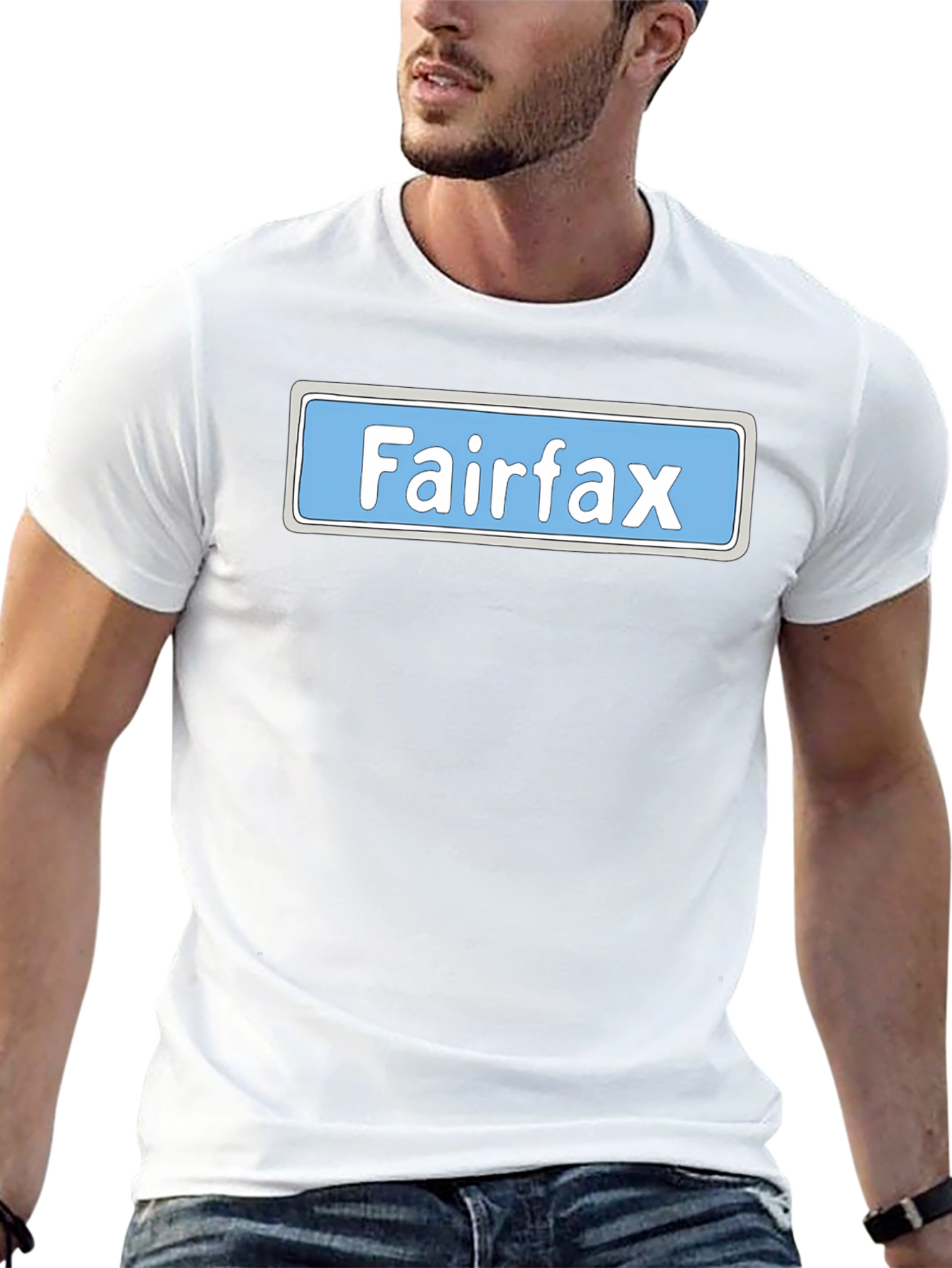 Fairfax Street Sign Graphic Tee - Novelty Shirt
