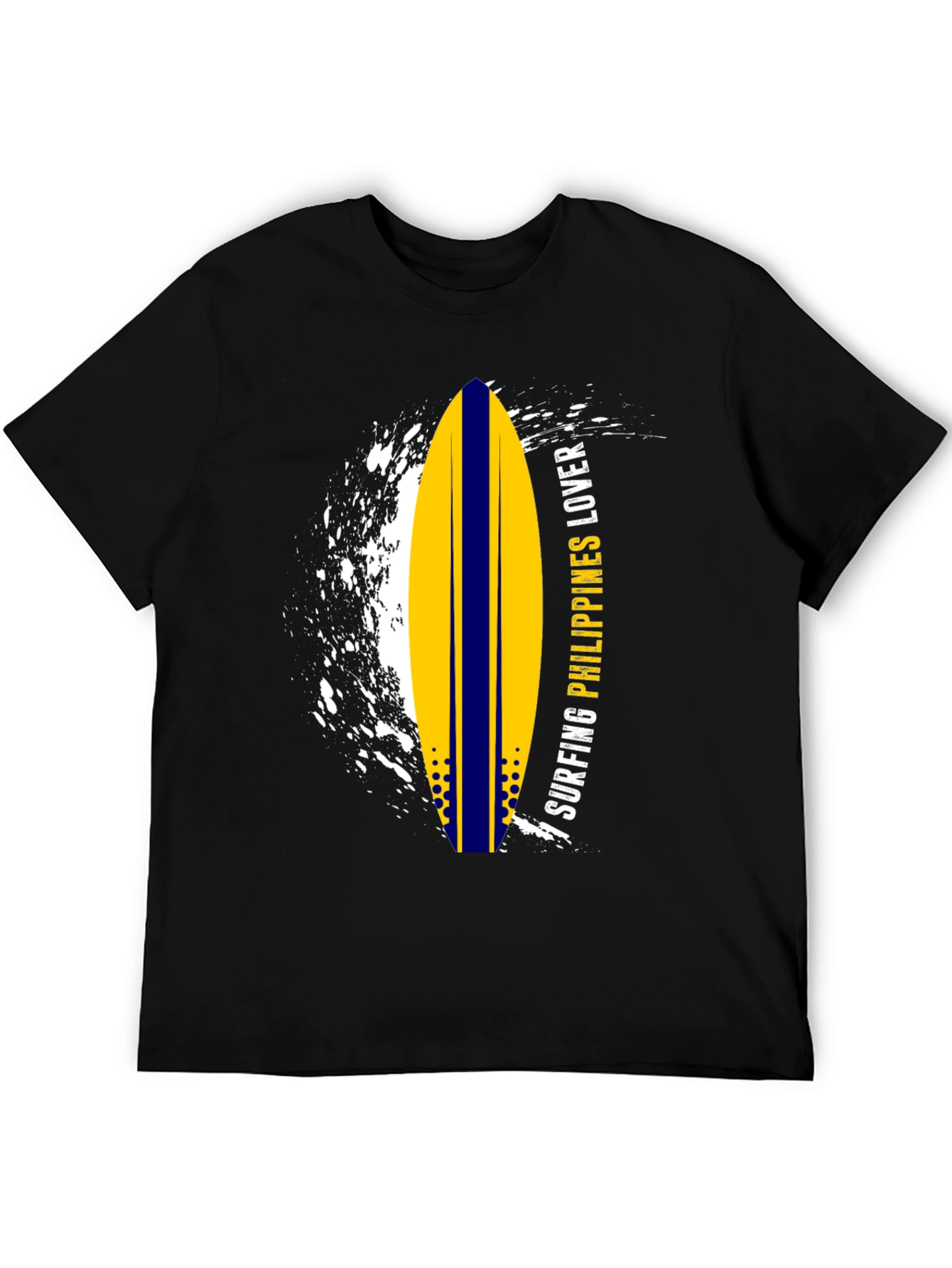 Surfing Philippines Lover Graphic Tee - Black