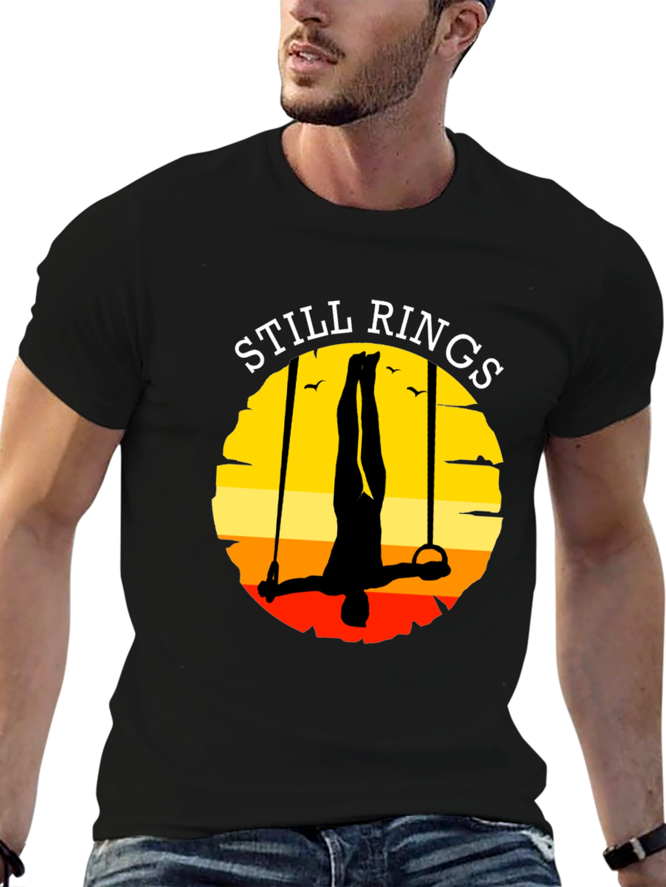 Still Rings Graphic T-Shirt Gymnast Apparel