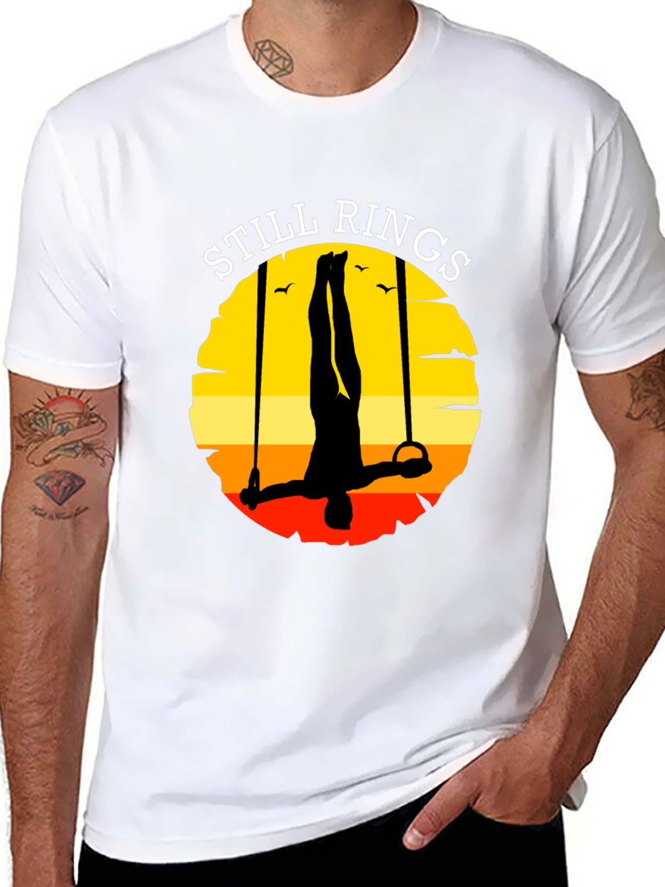 Still Rings Graphic T-Shirt Gymnast Apparel