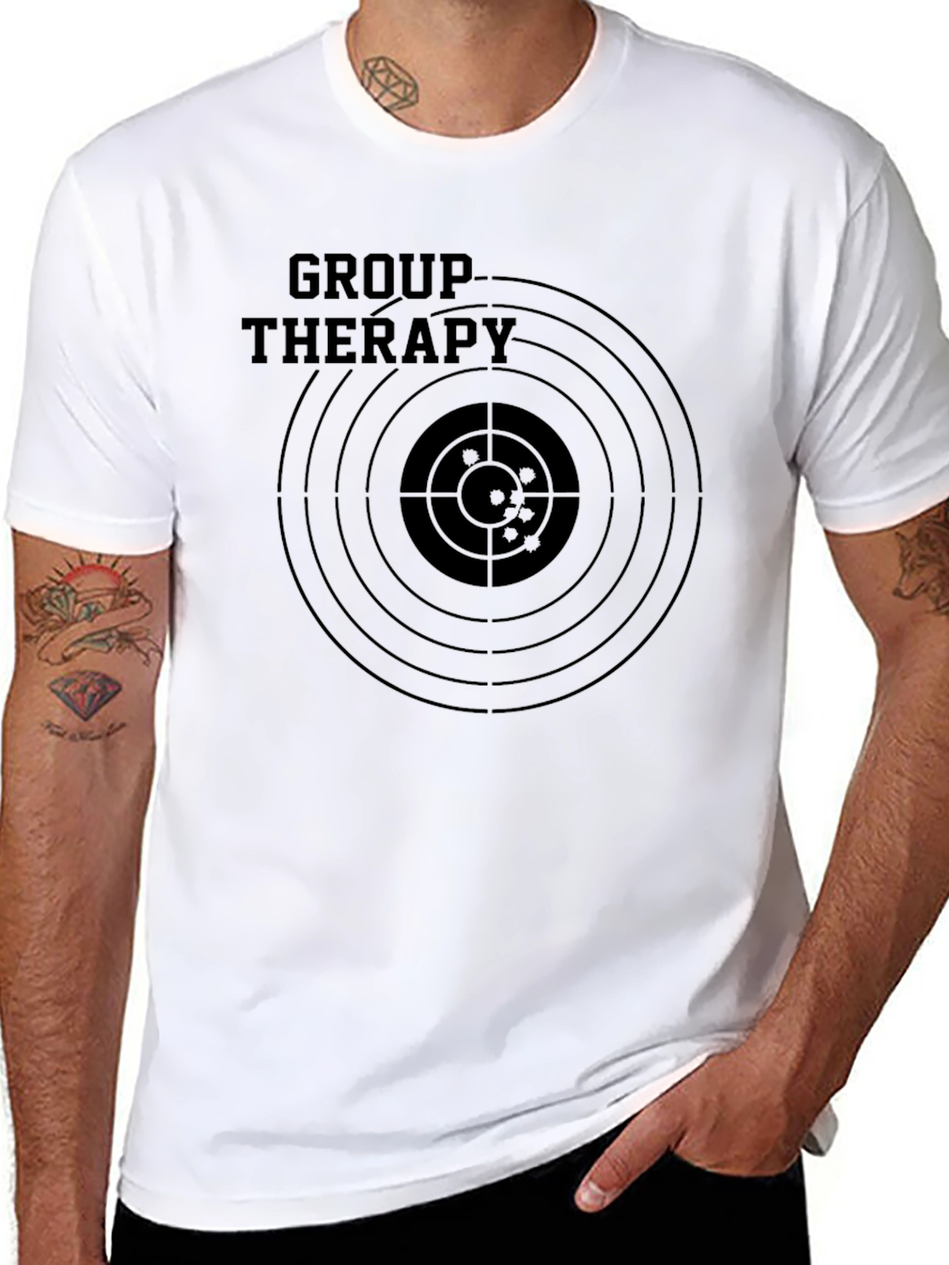 Group Therapy Target T-Shirt - Funny Graphic Tee
