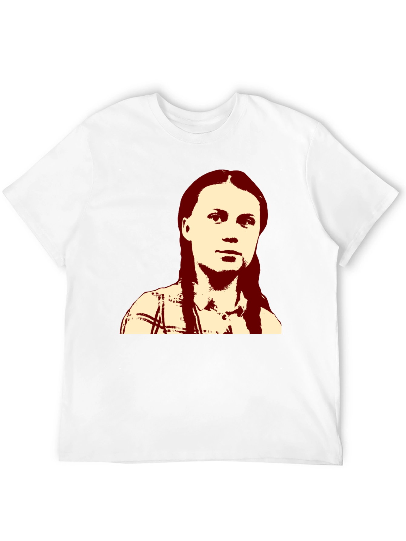 Greta Thunberg Portrait Black T-Shirt