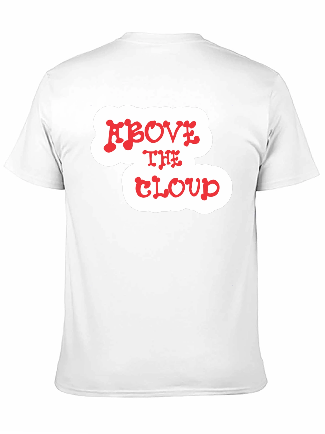 Above The Cloud Graphic Print Black T-Shirt