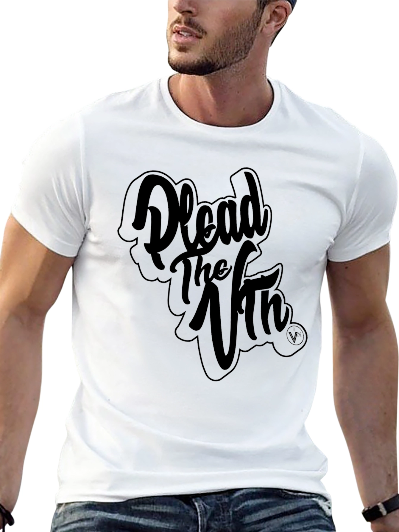 Plead the Vth Black Graphic T-Shirt