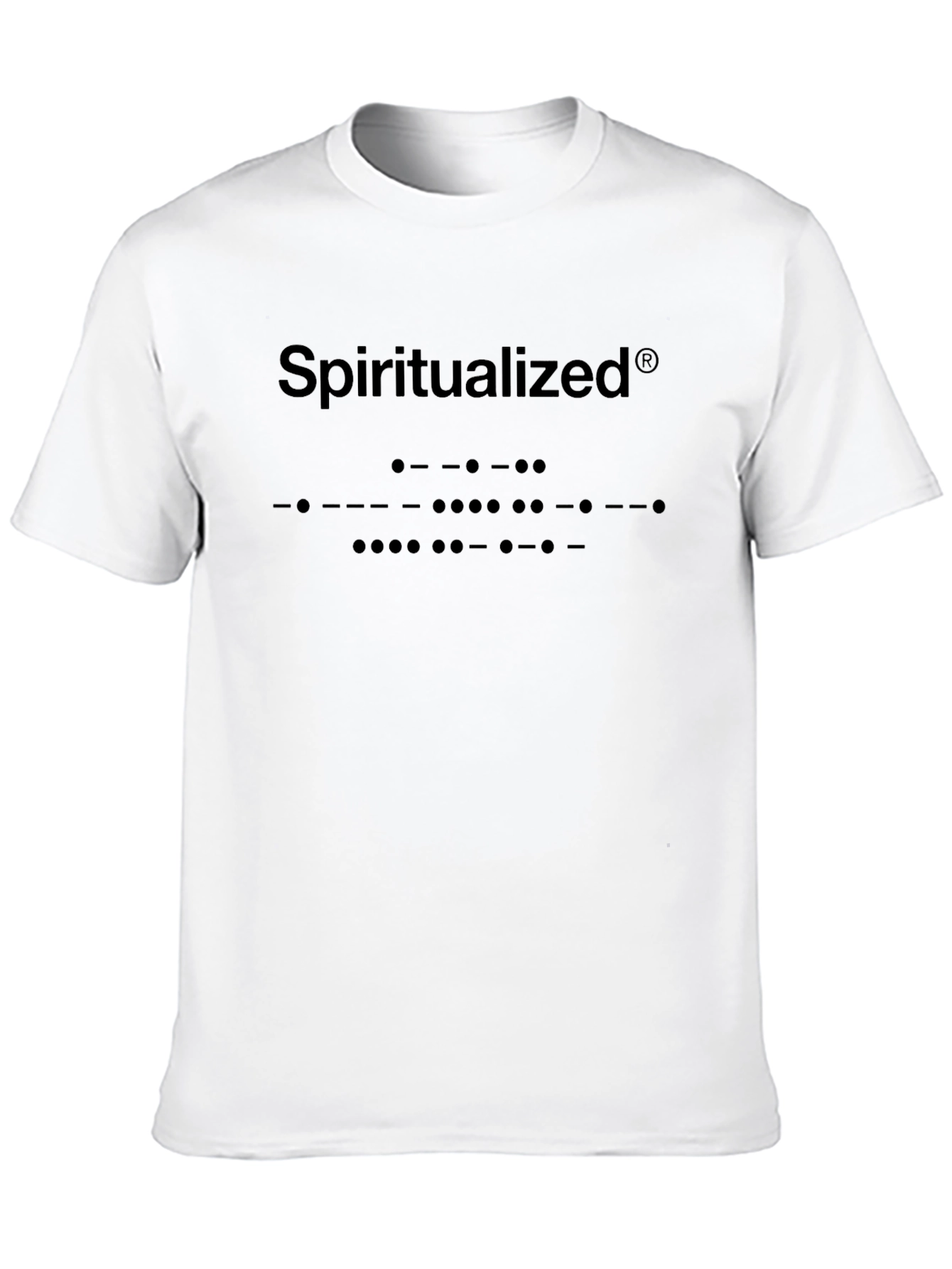 Spiritualized Band Logo Morse Code Black T-Shirt