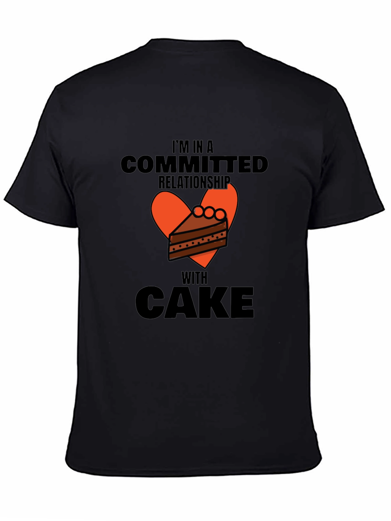 Committed to Cake Graphic Tee - Novelty T-Shirt
