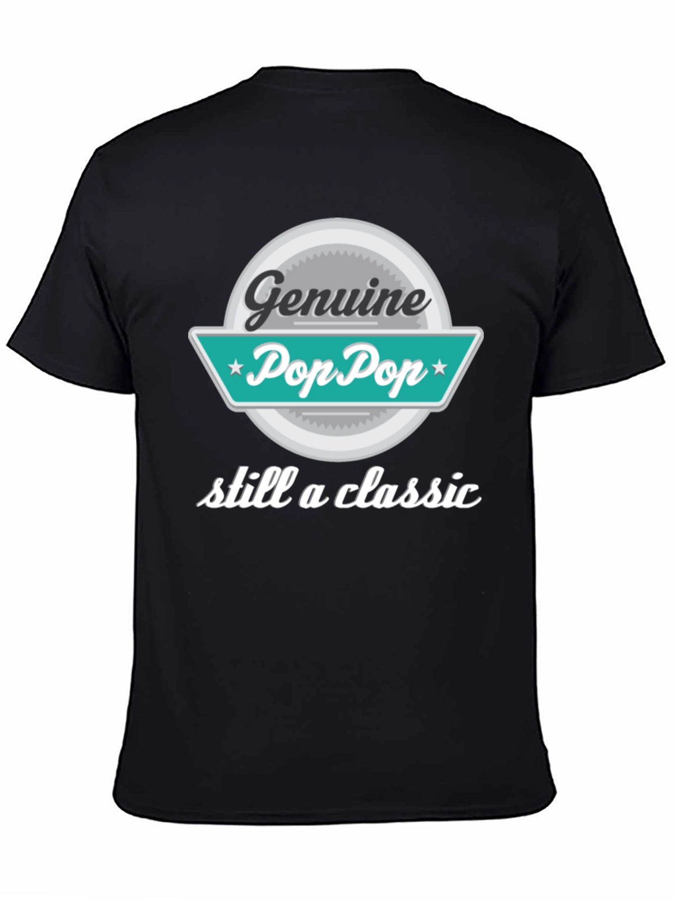 Genuine Pop Pop T-Shirt - Classic Grandpa Style