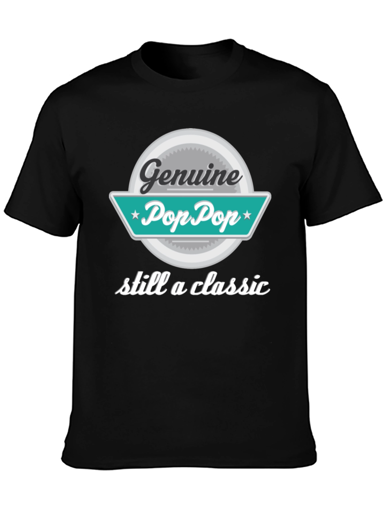 Genuine Pop Pop T-Shirt - Classic Grandpa Style