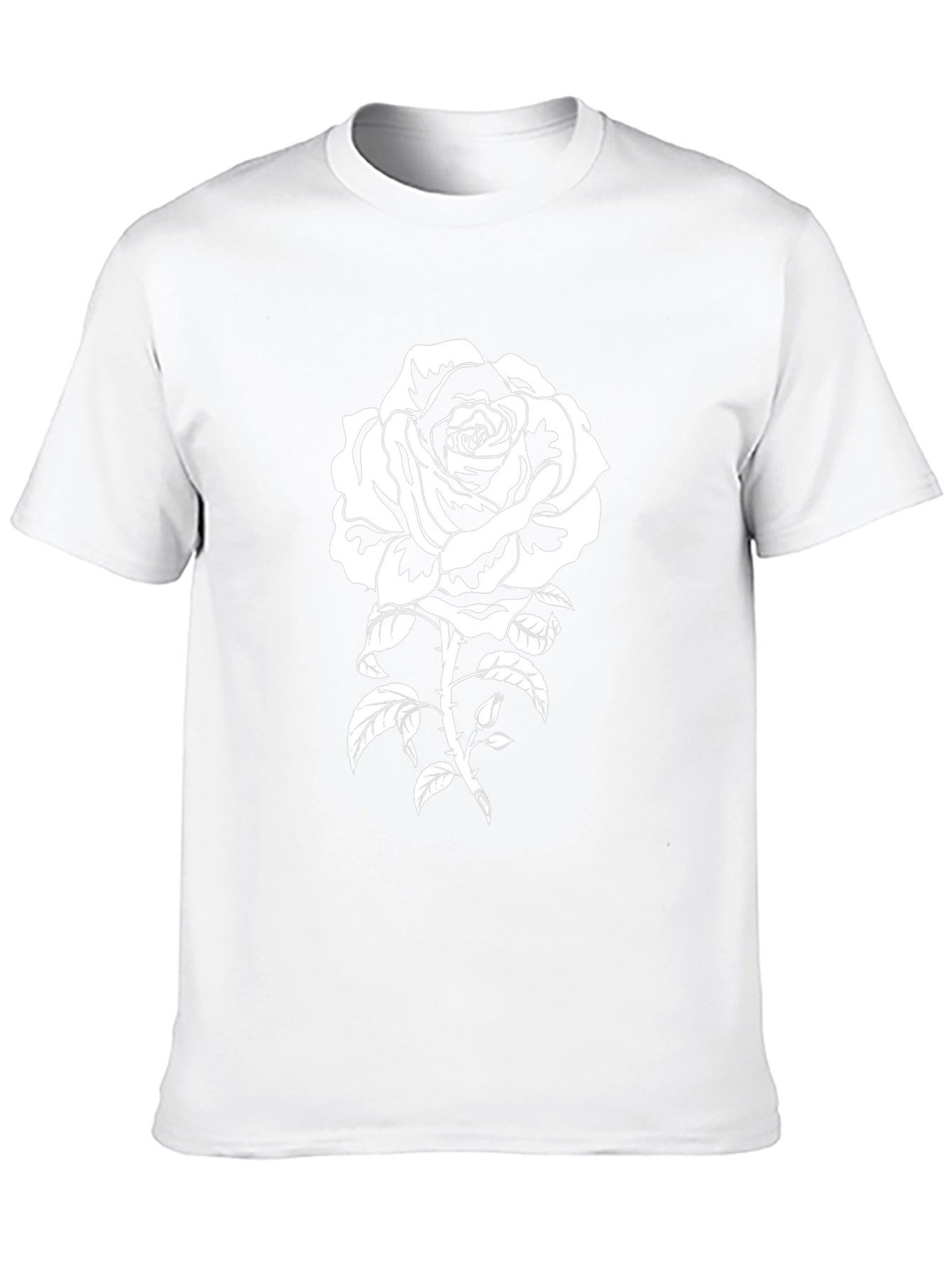 Black Rose Graphic T-Shirt - Stylish Floral Tee