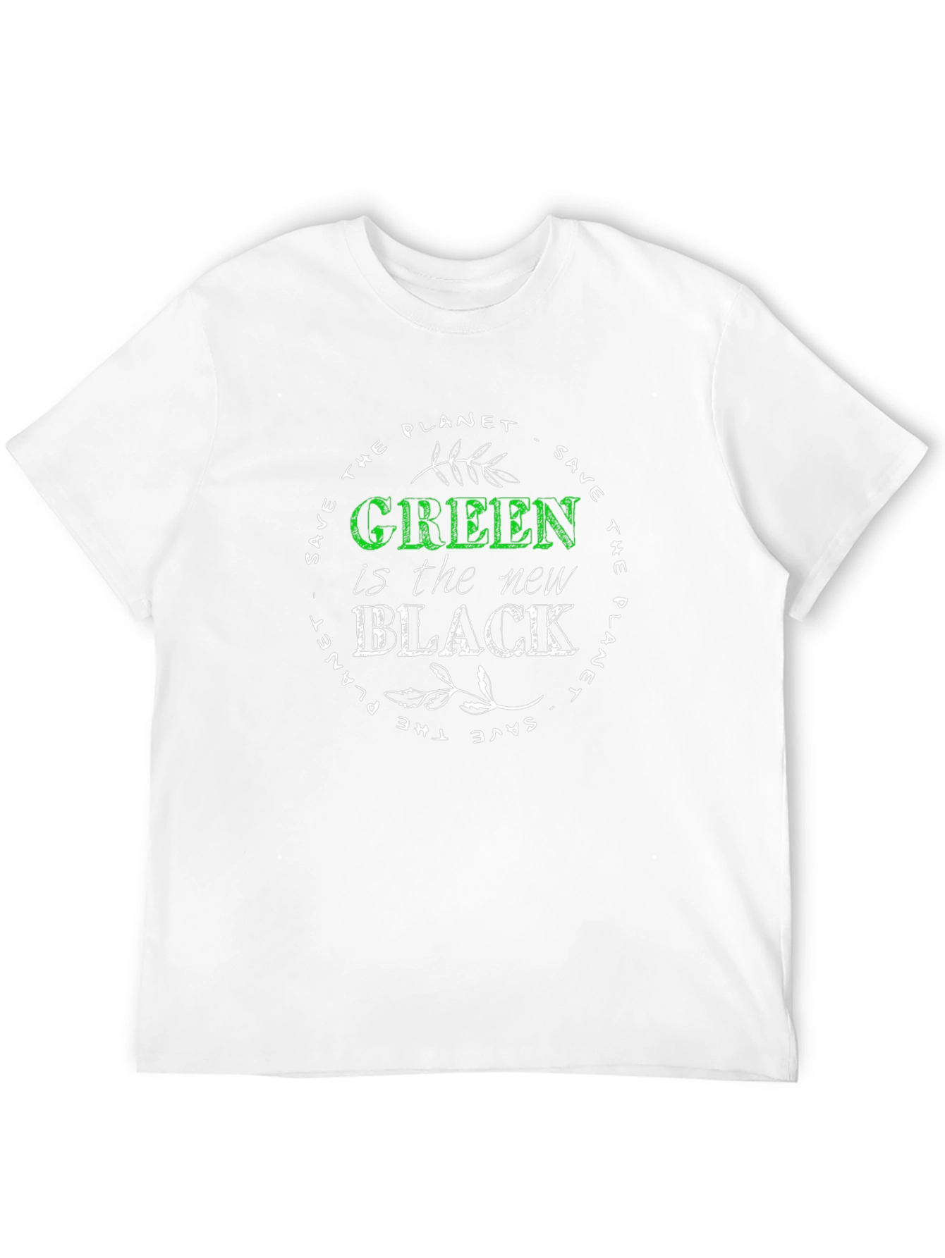 Eco-Friendly Green is the New Black T-Shirt