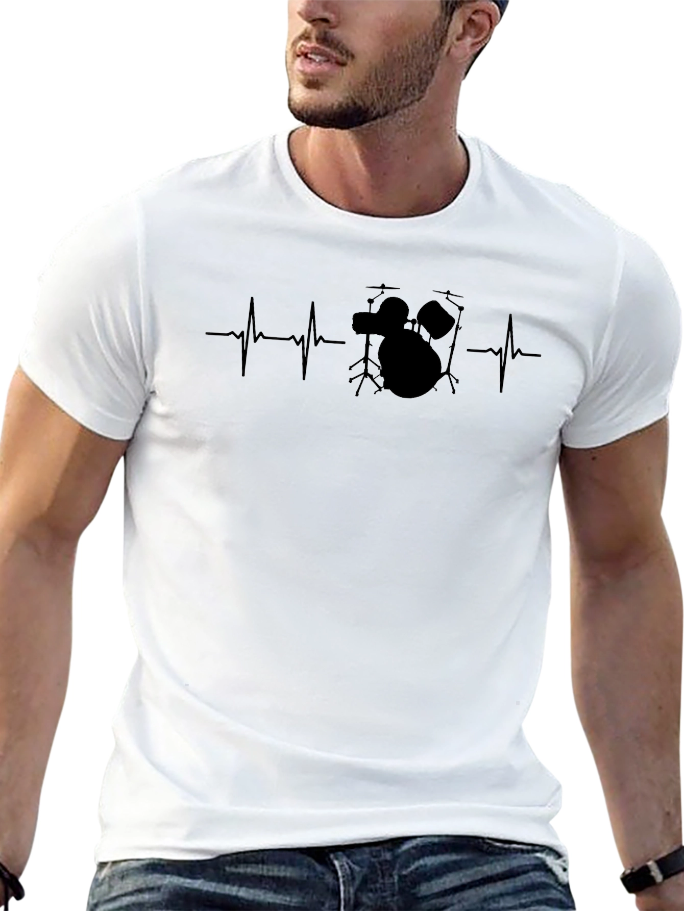 Drum Heartbeat T-Shirt: Rhythm in Your Soul