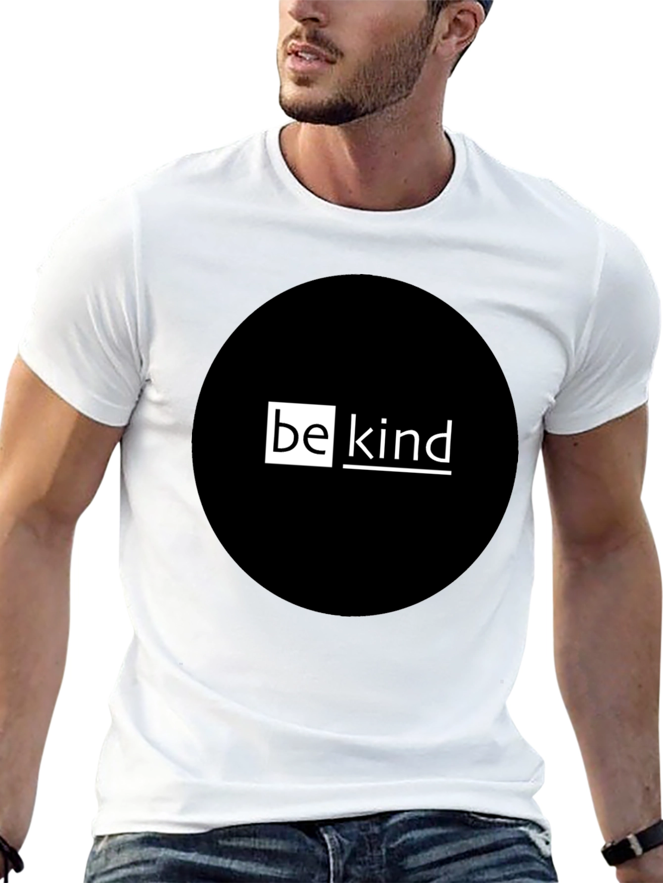 Be Kind Graphic T-Shirt - Black Crew Neck Tee