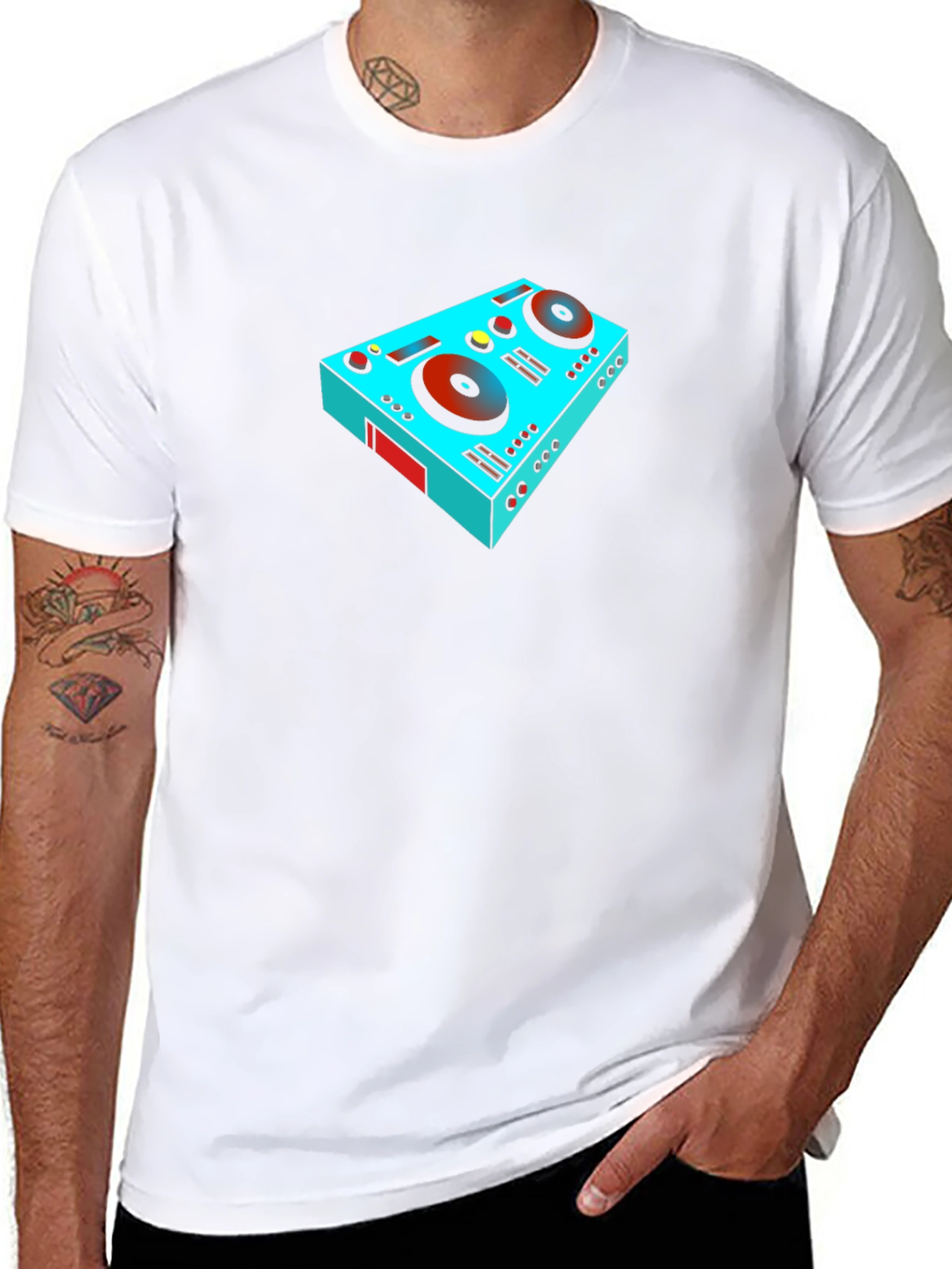 DJ Mixer Graphic Tee - Cool Music Lover T-Shirt
