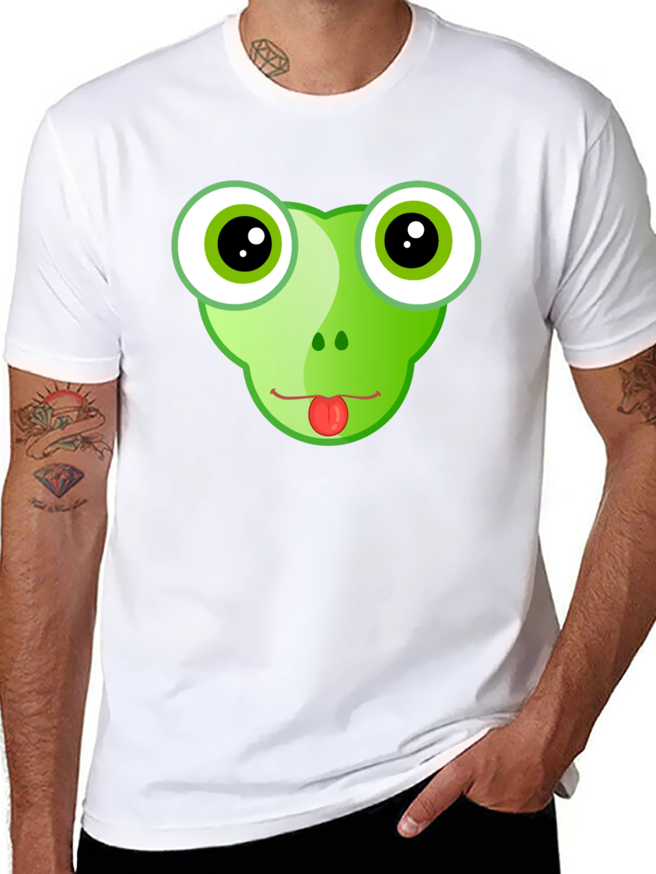 Frog Face Graphic T-Shirt - Funny & Stylish