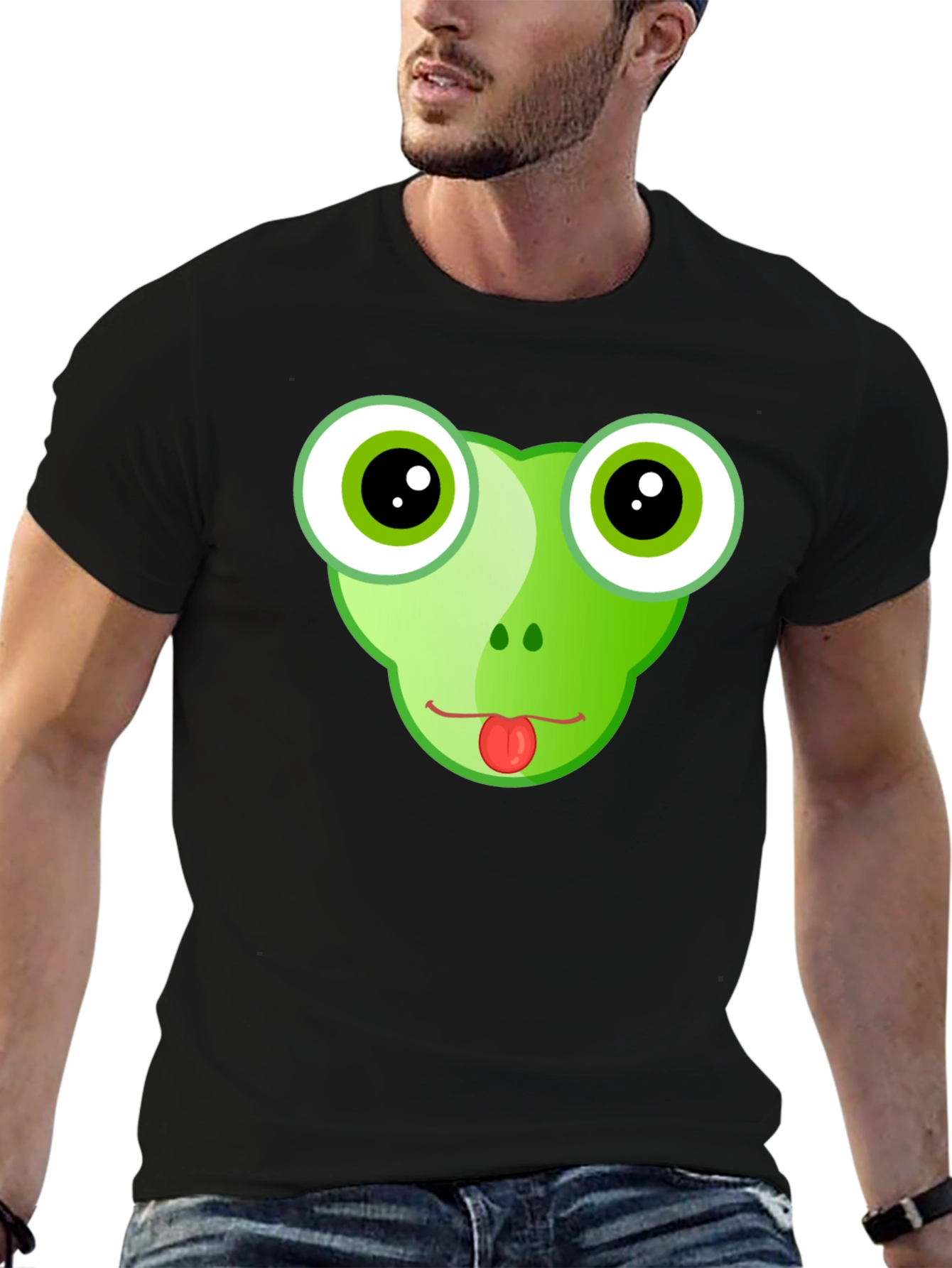Frog Face Graphic T-Shirt - Funny & Stylish