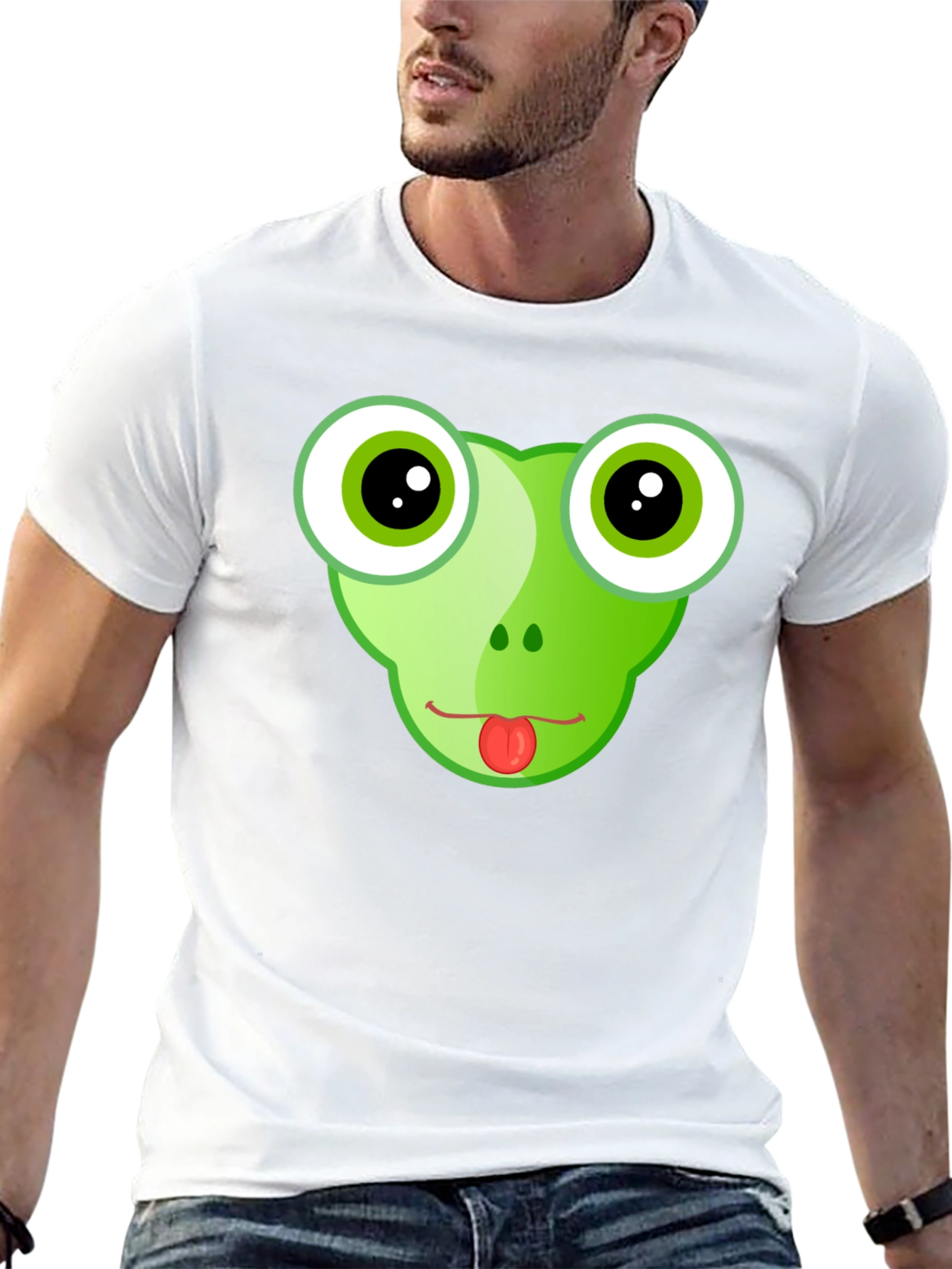 Frog Face Graphic T-Shirt - Funny & Stylish