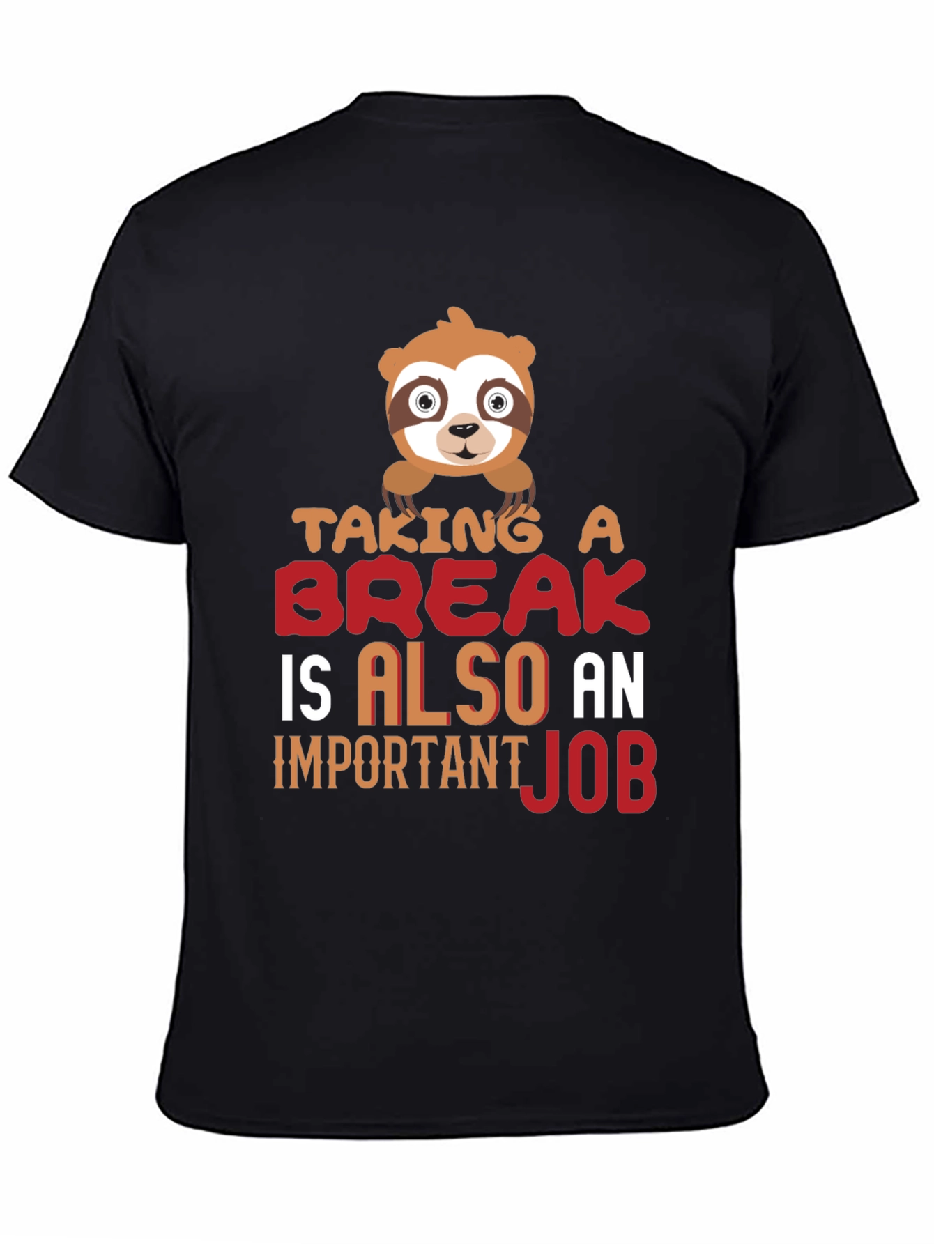 Taking a Break Sloth Graphic T-Shirt